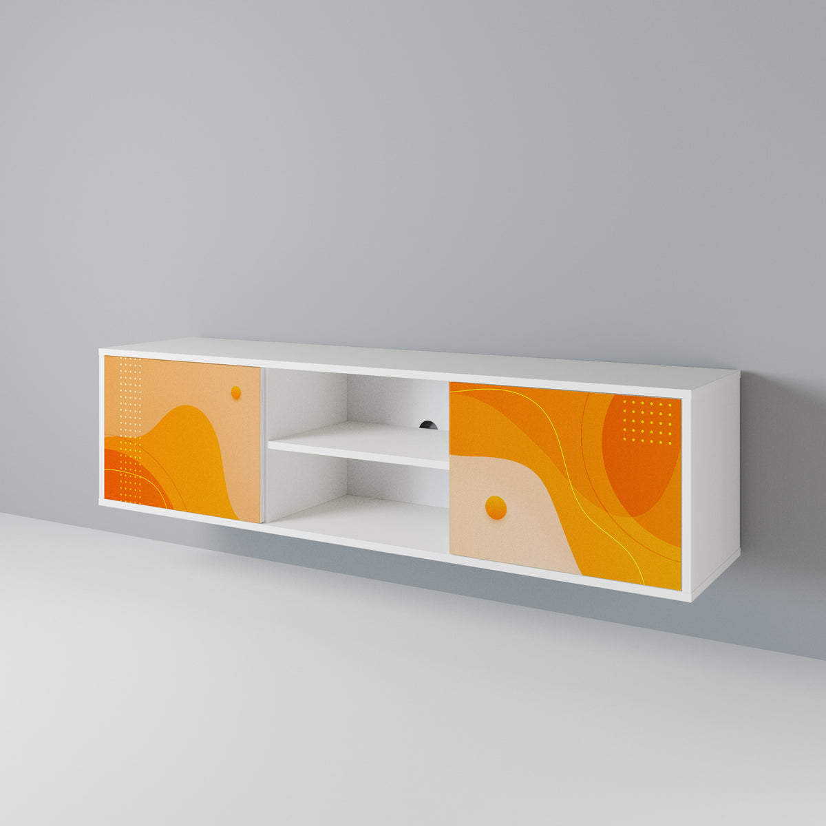 ORANGE ARRANGEMENT Mueble de TV de 2 Puertas