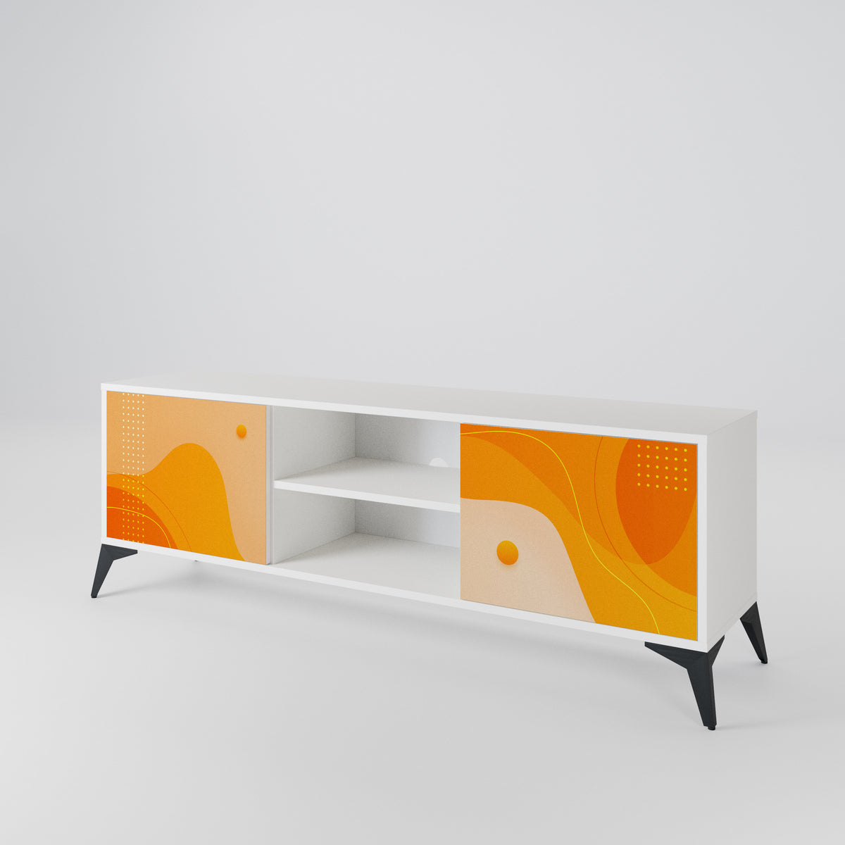 ORANGE ARRANGEMENT Mueble de TV de 2 Puertas
