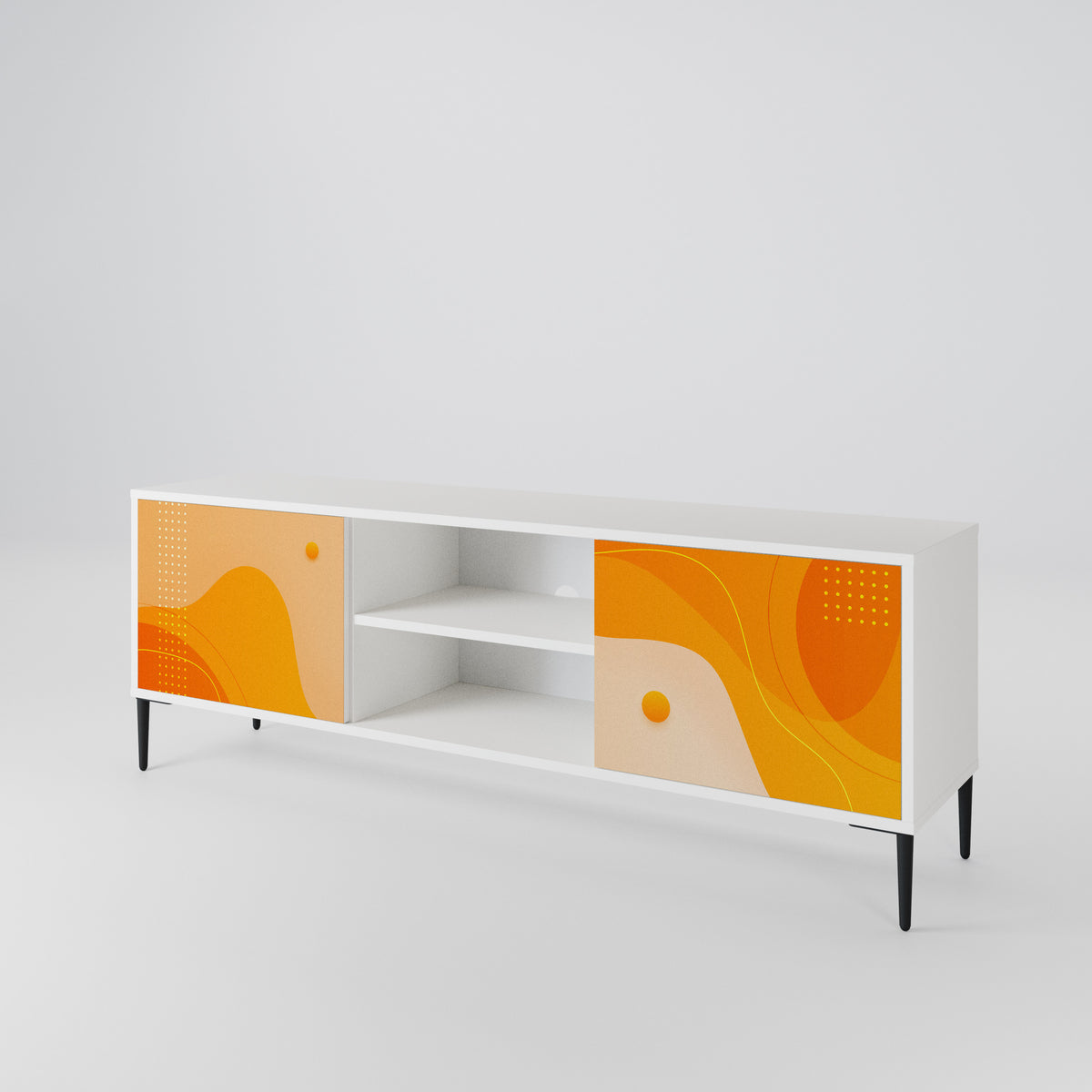 ORANGE ARRANGEMENT Mueble de TV de 2 Puertas