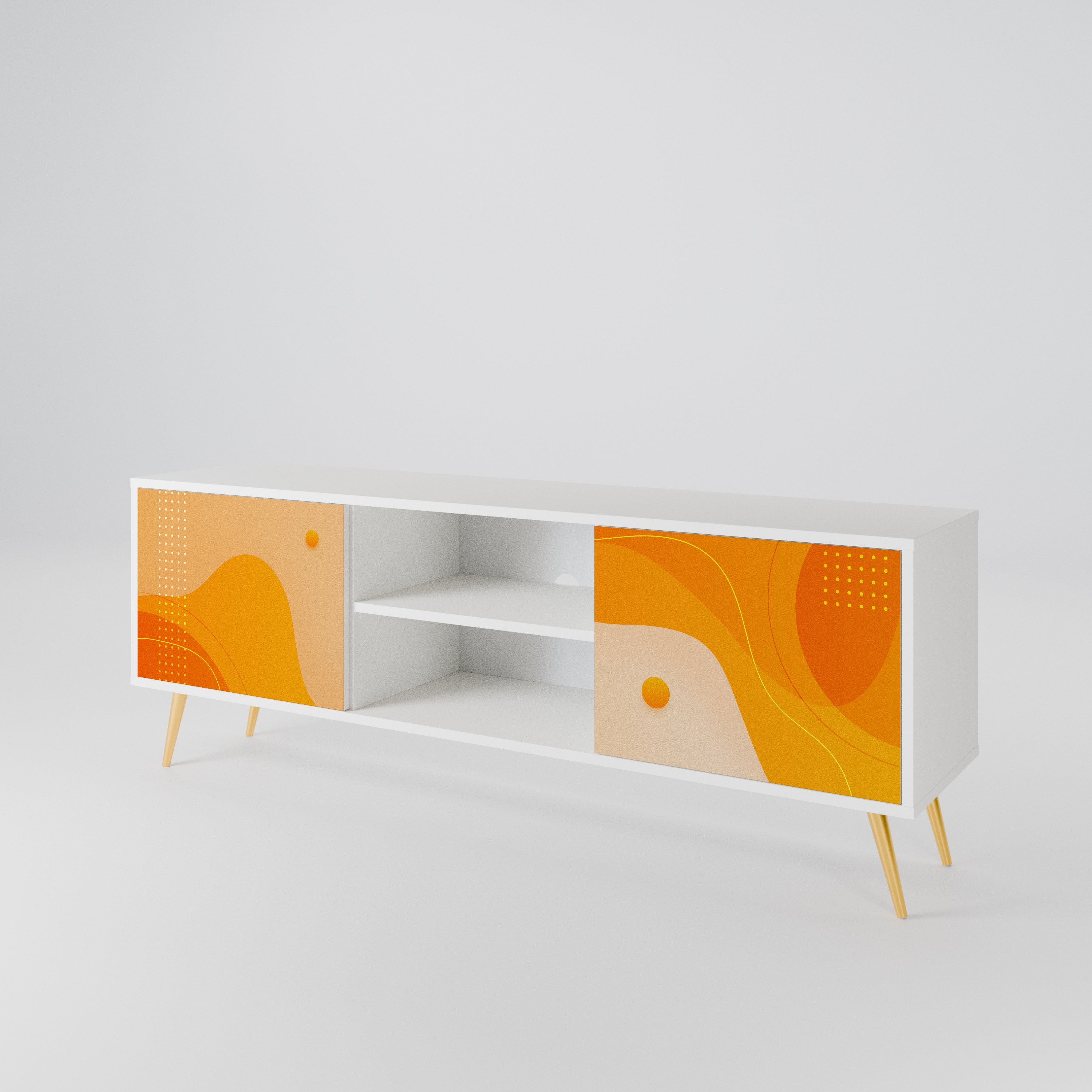 ORANGE ARRANGEMENT 2-Door TV Cabinet