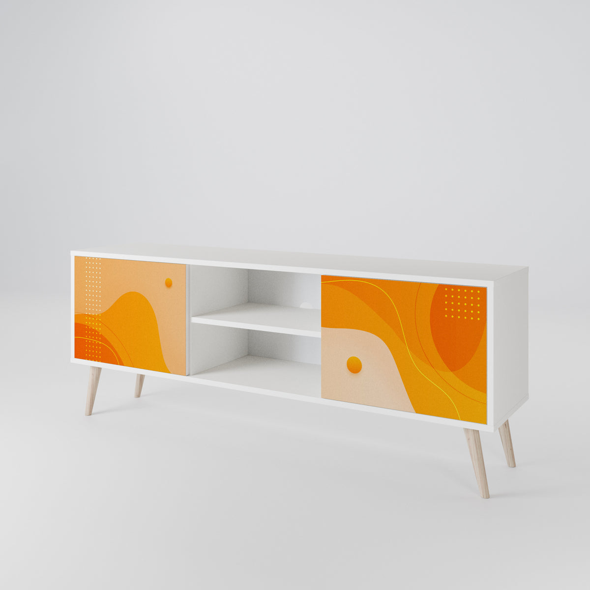ORANGE ARRANGEMENT Mueble de TV de 2 Puertas