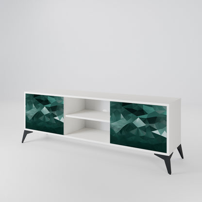 POLYGONAL FLOATING Mueble de TV de 2 Puertas