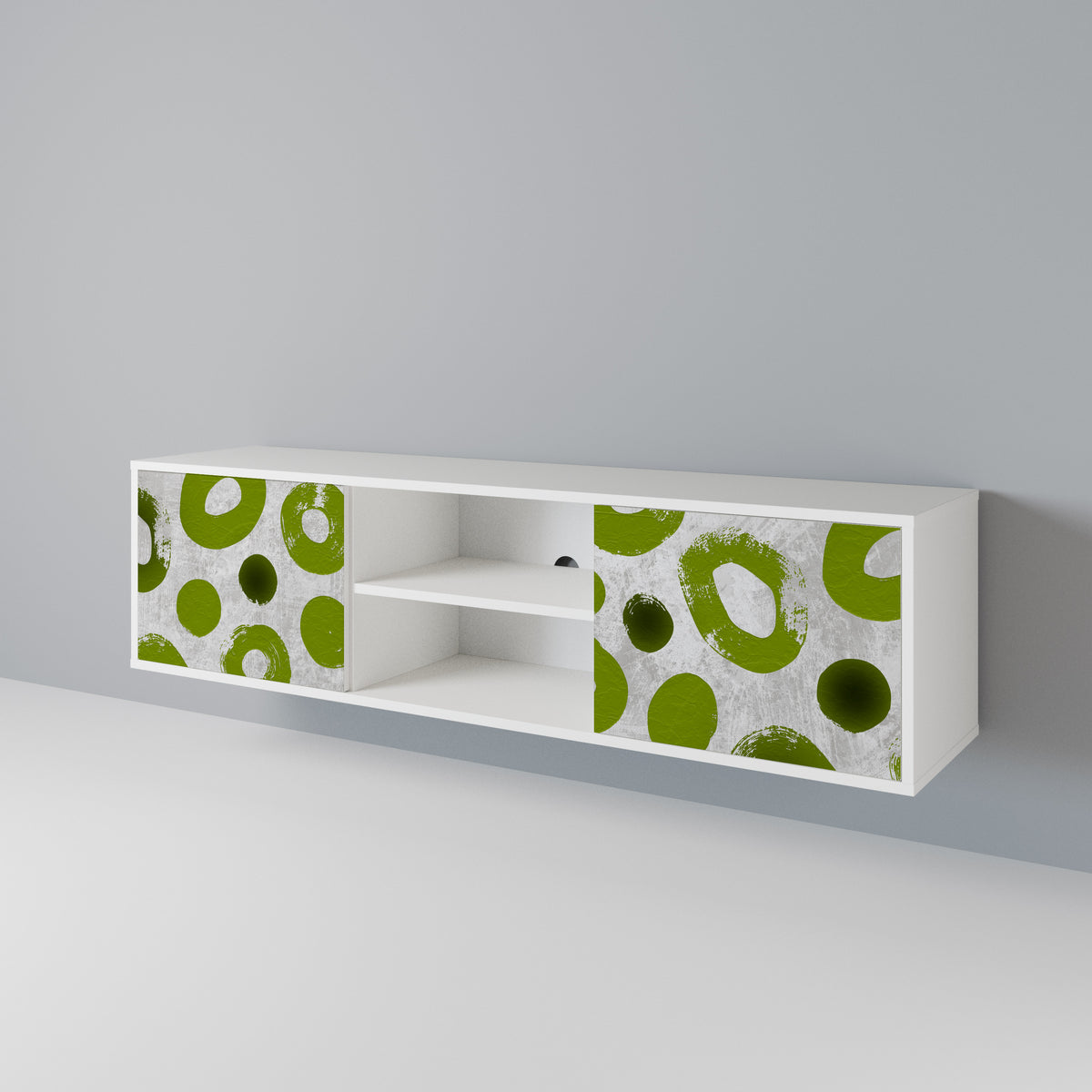GREEN RHAPSODY Mueble de TV de 2 Puertas