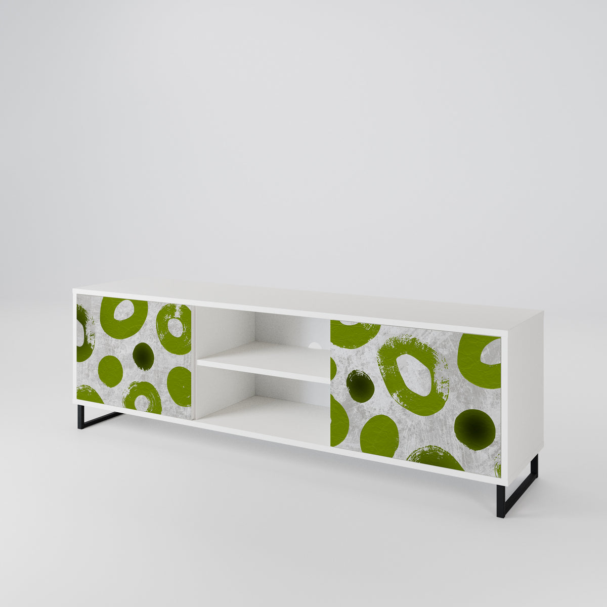 GREEN RHAPSODY Mueble de TV de 2 Puertas