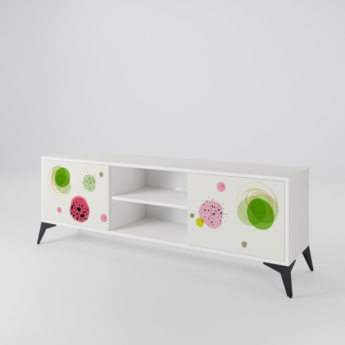COLORFUL COSMOS Mueble de TV de 2 Puertas