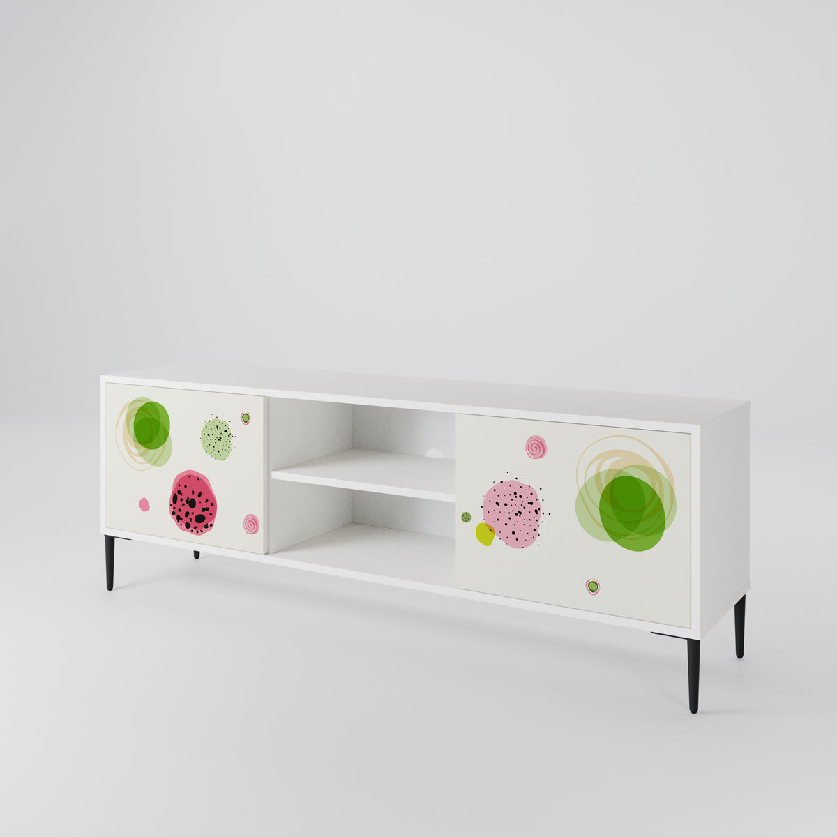 COLORFUL COSMOS Mueble de TV de 2 Puertas