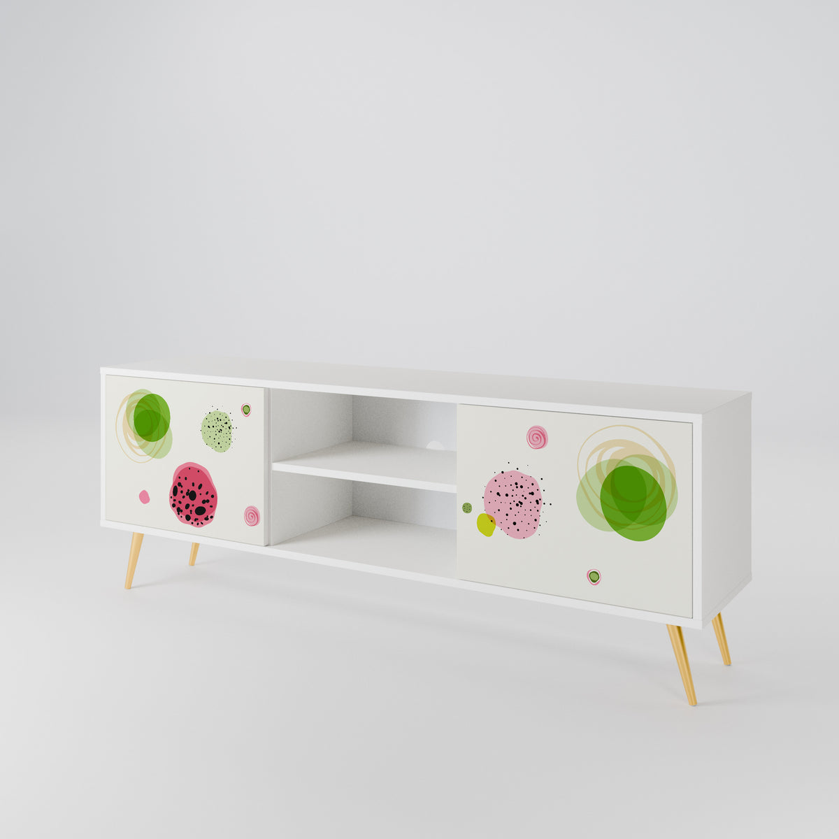 COLORFUL COSMOS Mueble de TV de 2 Puertas