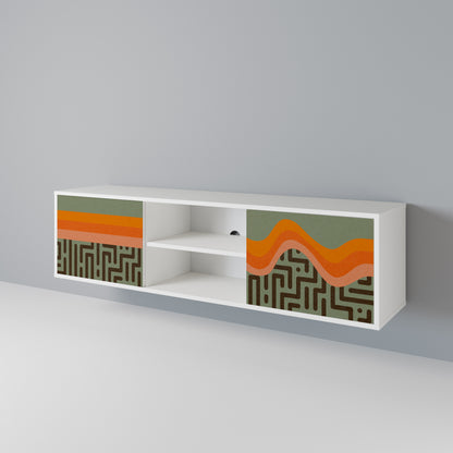 SIMPLE SOLUTIONS Mueble de TV de 2 Puertas