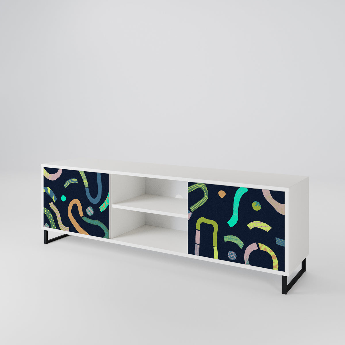 CONTRAST DANCE Mueble de TV de 2 Puertas