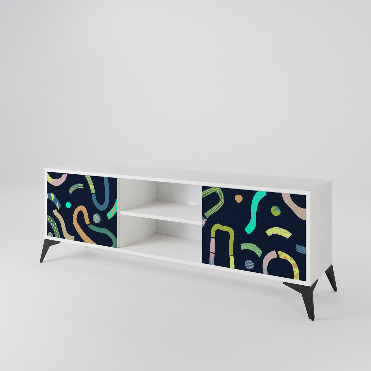 CONTRAST DANCE Mueble de TV de 2 Puertas