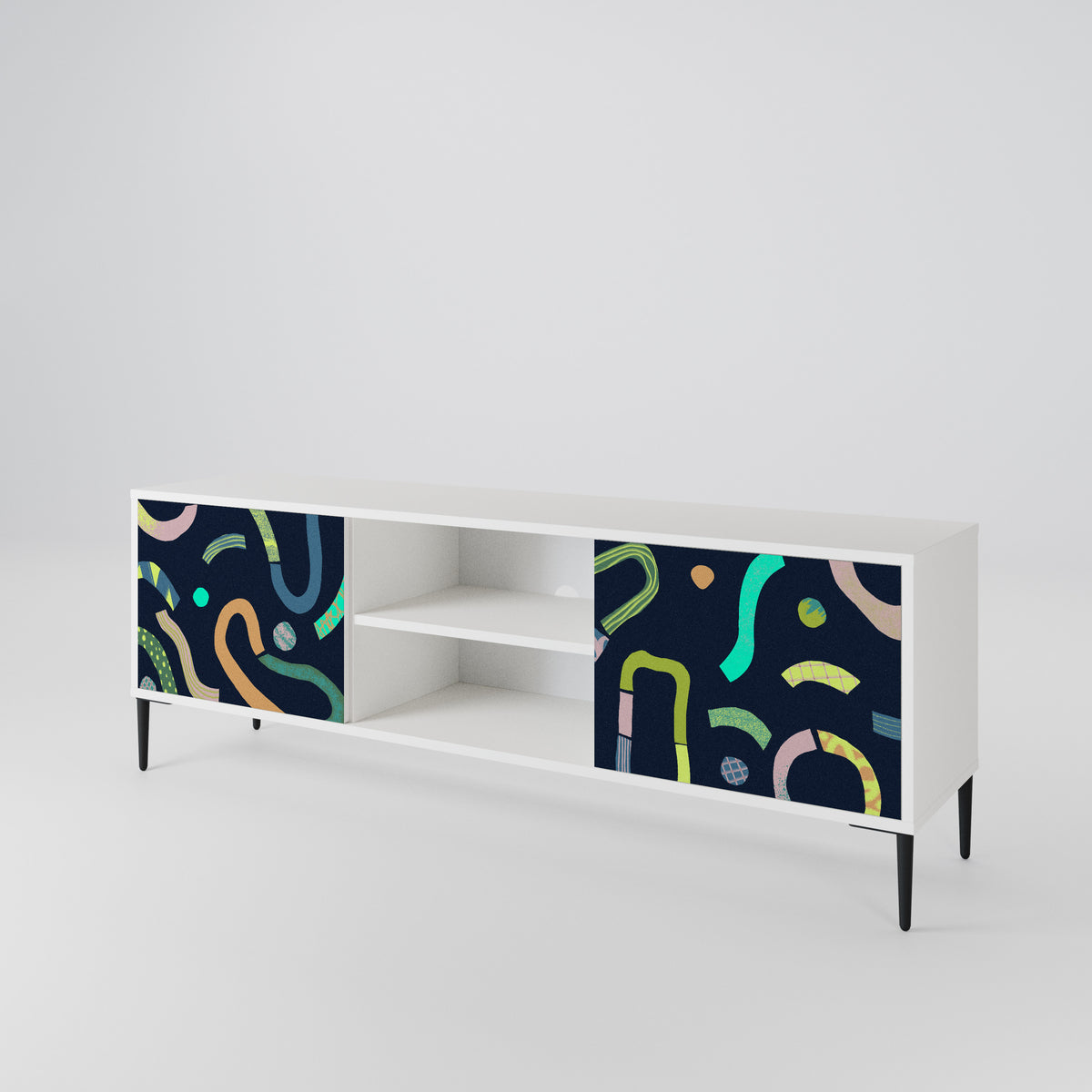 CONTRAST DANCE Mueble de TV de 2 Puertas