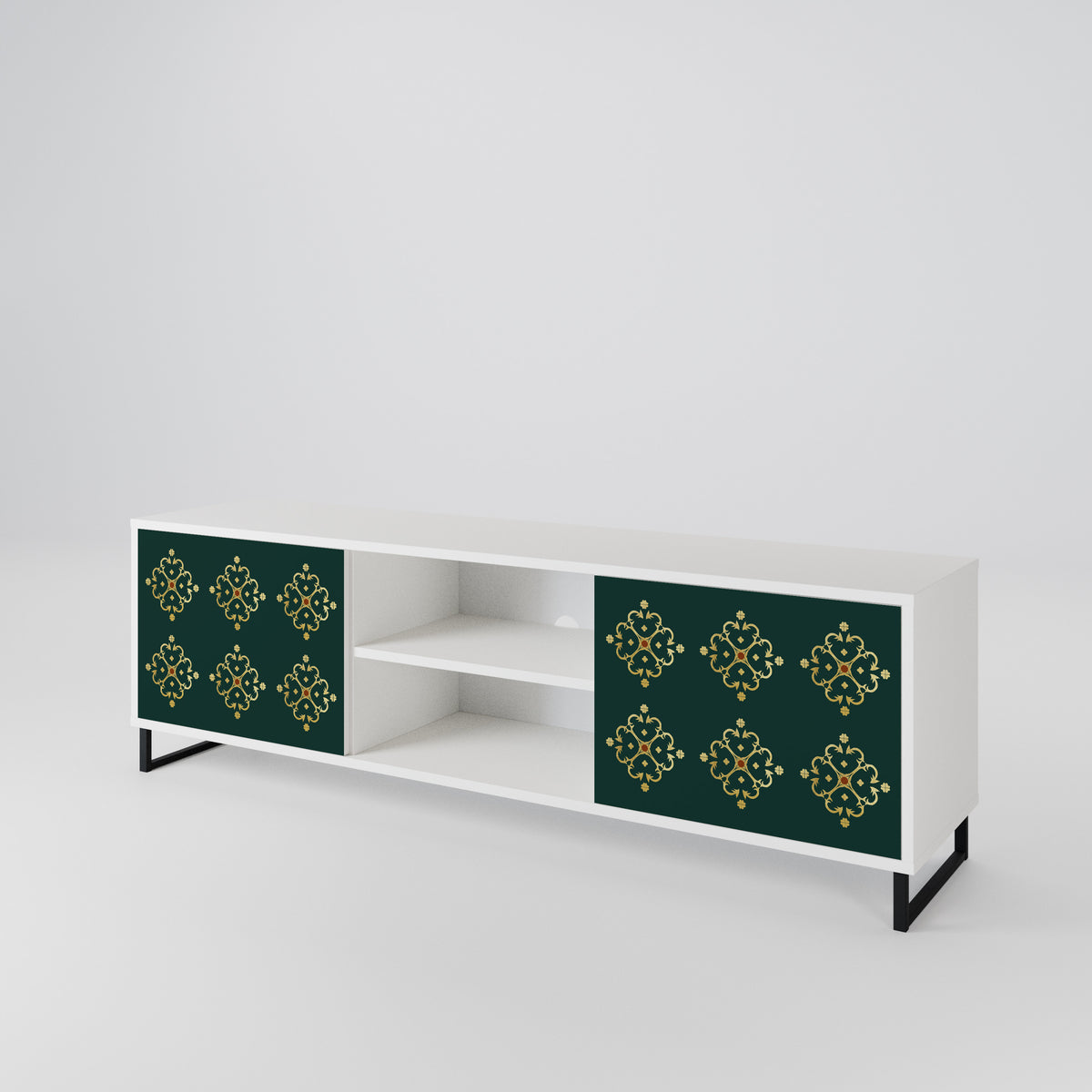 ROYAL MEDALLION Mueble de TV de 2 Puertas