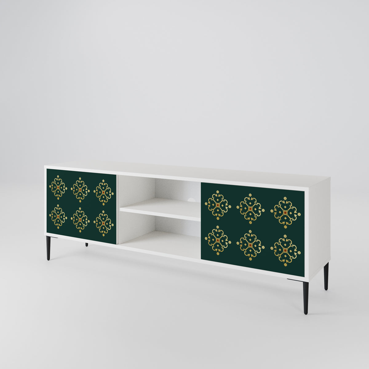 ROYAL MEDALLION Mueble de TV de 2 Puertas