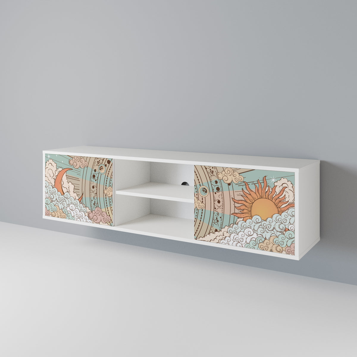 MYSTICAL STRUCTURE Mueble de TV de 2 Puertas