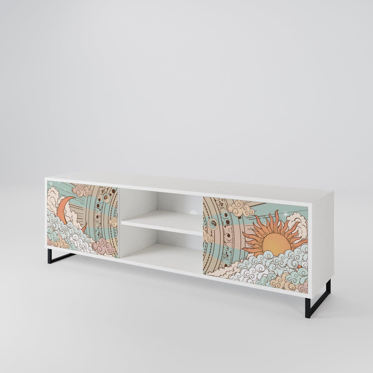 MYSTICAL STRUCTURE Mueble de TV de 2 Puertas