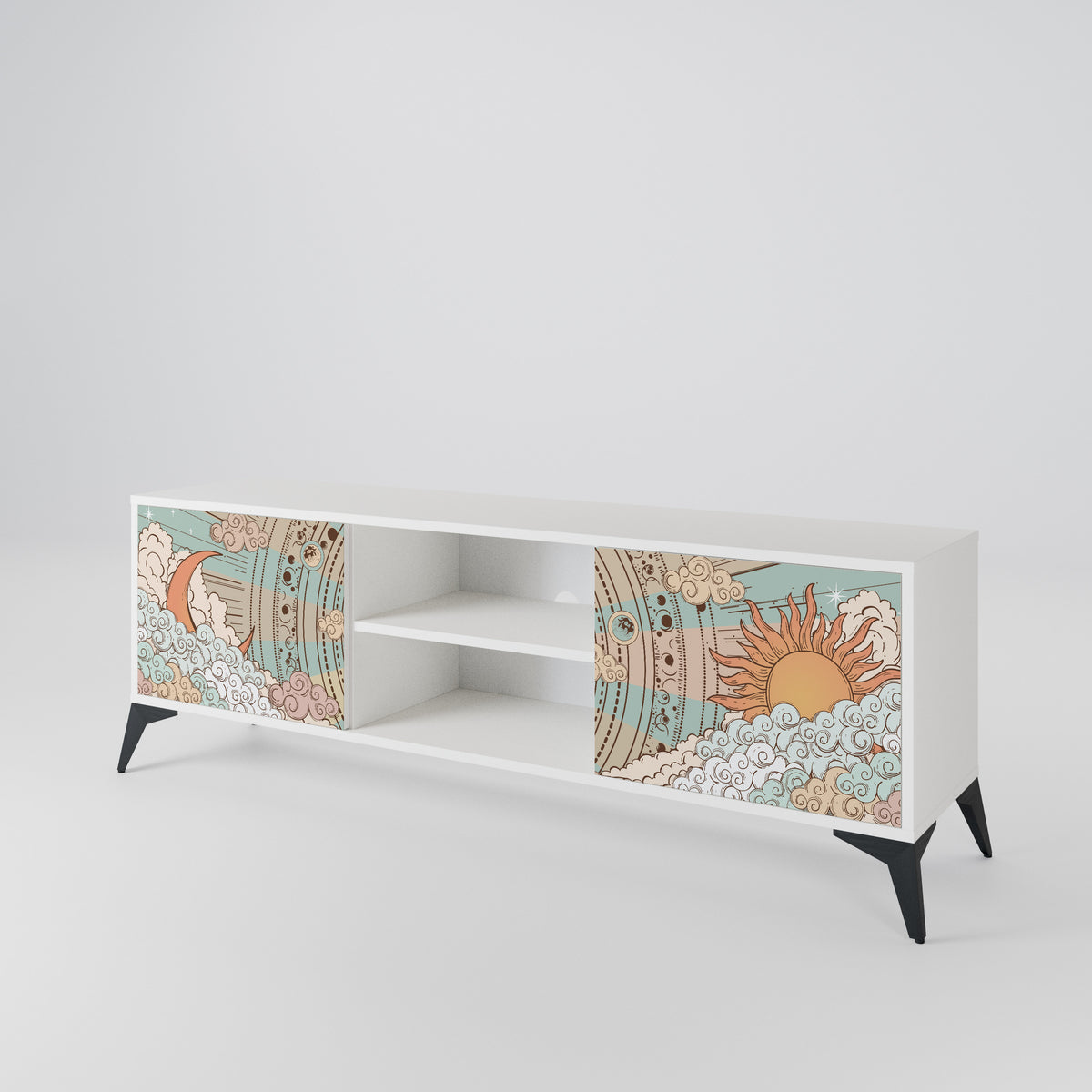 MYSTICAL STRUCTURE Mueble de TV de 2 Puertas