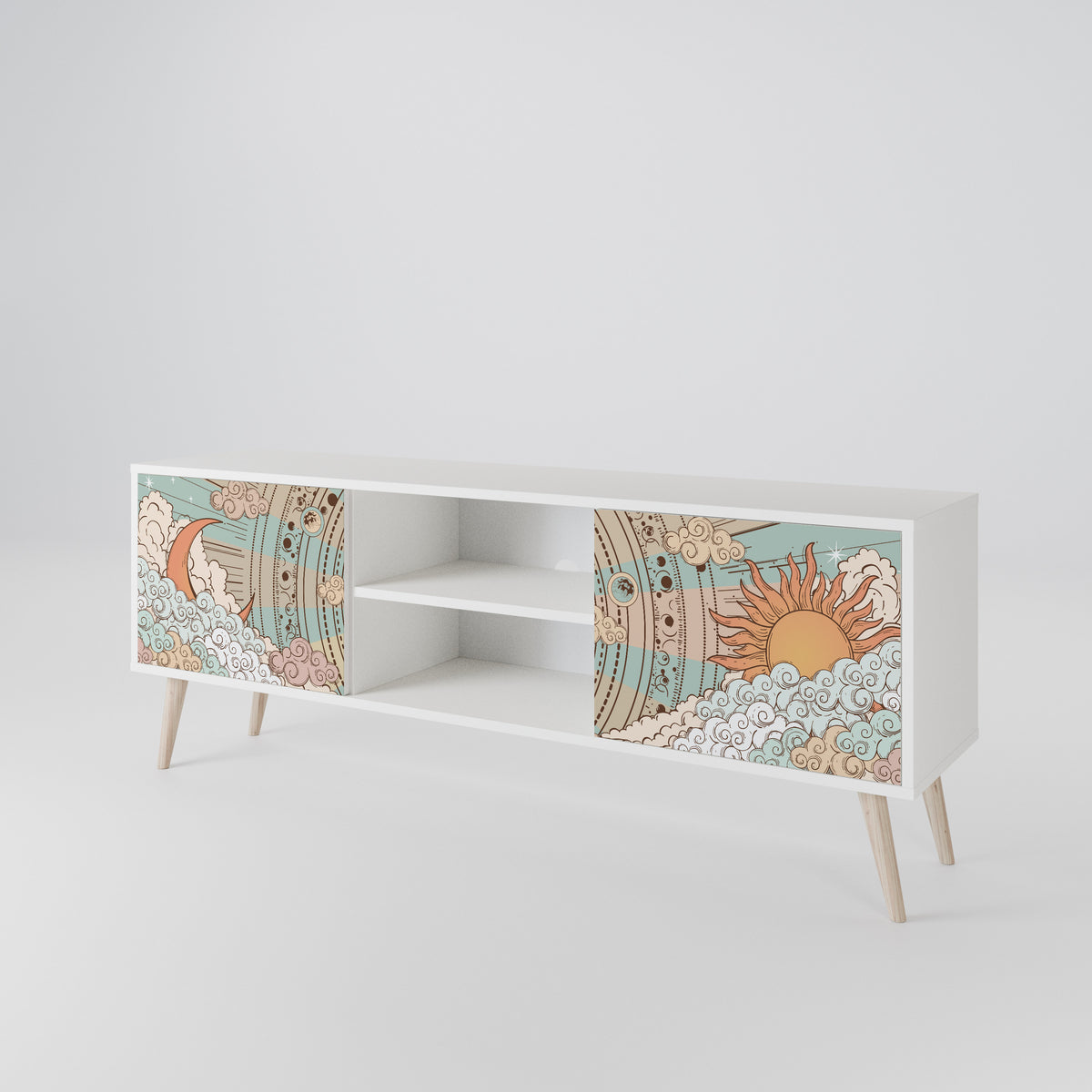 MYSTICAL STRUCTURE Mueble de TV de 2 Puertas