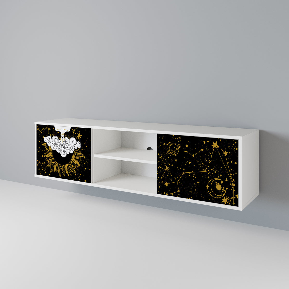STELLAR CONSTELLATIONS Mueble de TV de 2 Puertas