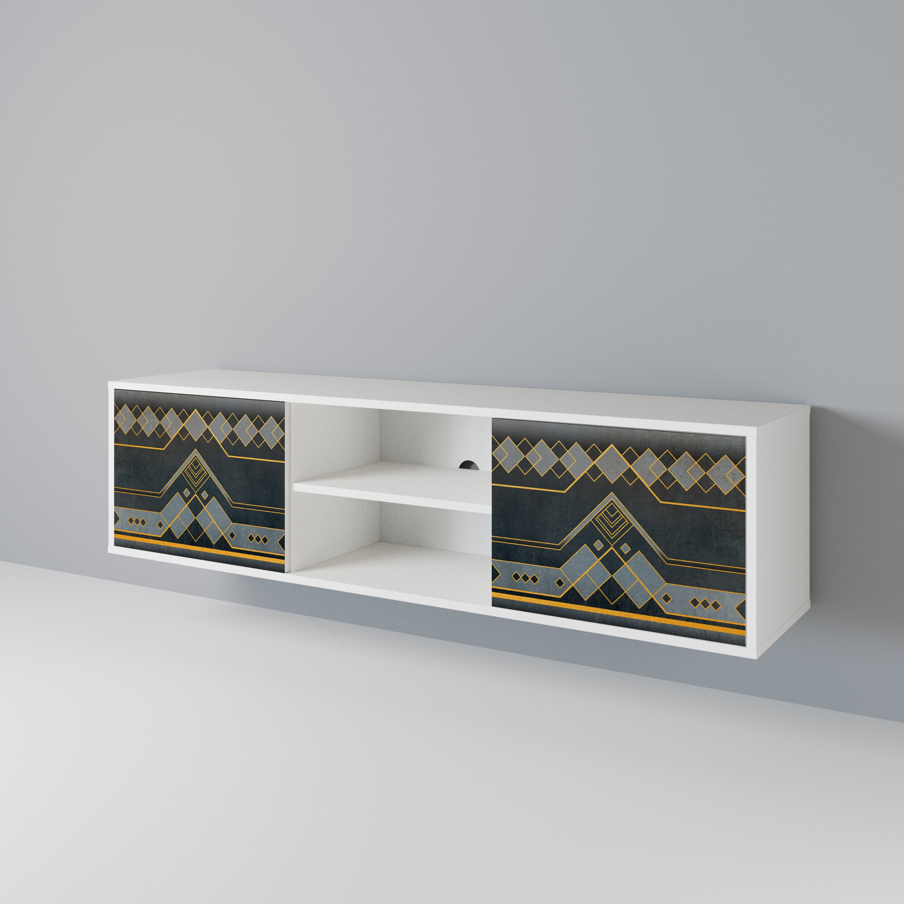 ROYAL ORDINARINESS Mueble de TV de 2 Puertas