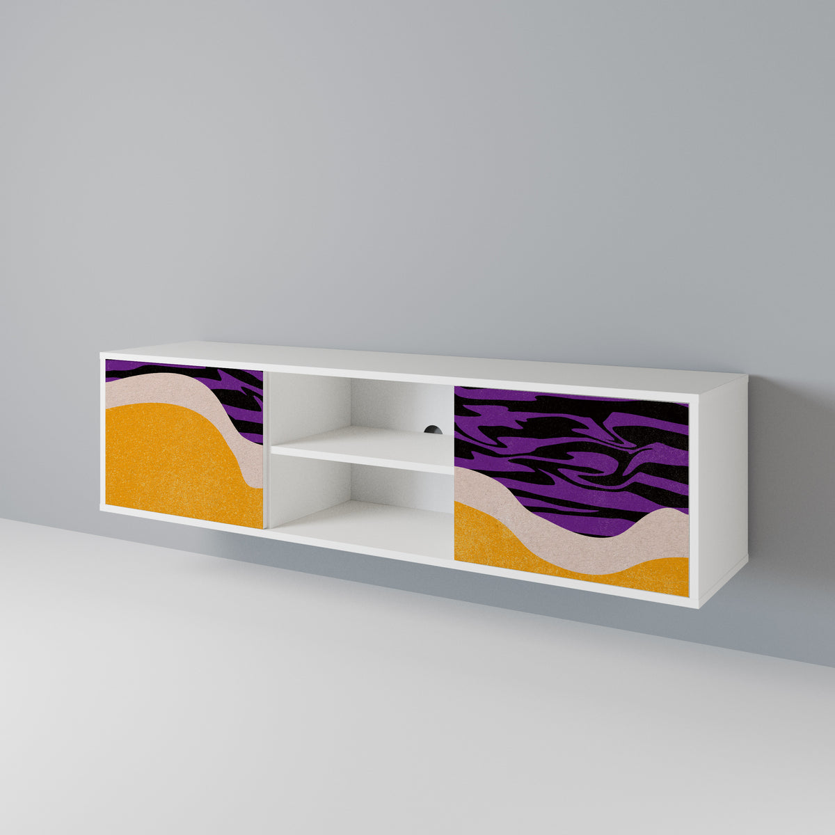 INDEPENDENT BORDER Mueble de TV de 2 Puertas