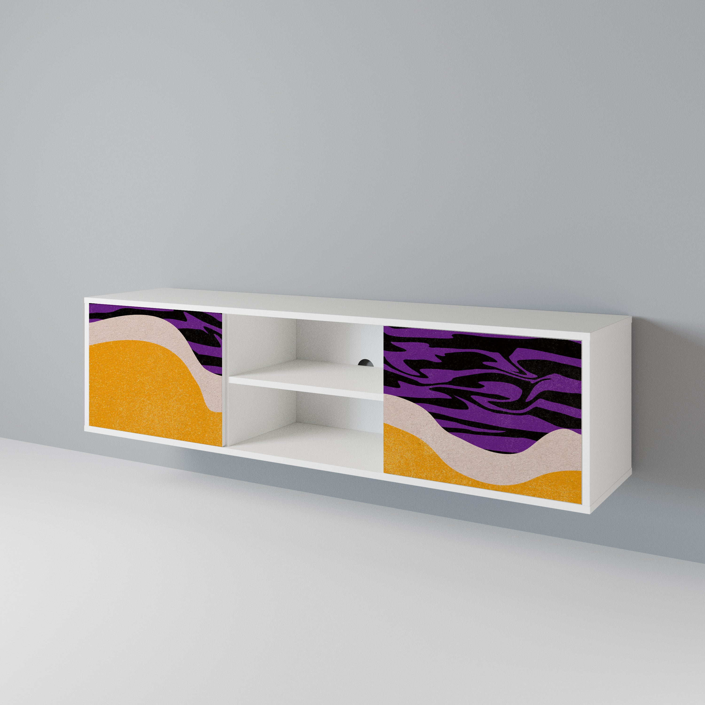 INDEPENDENT BORDER Mueble de TV de 2 Puertas