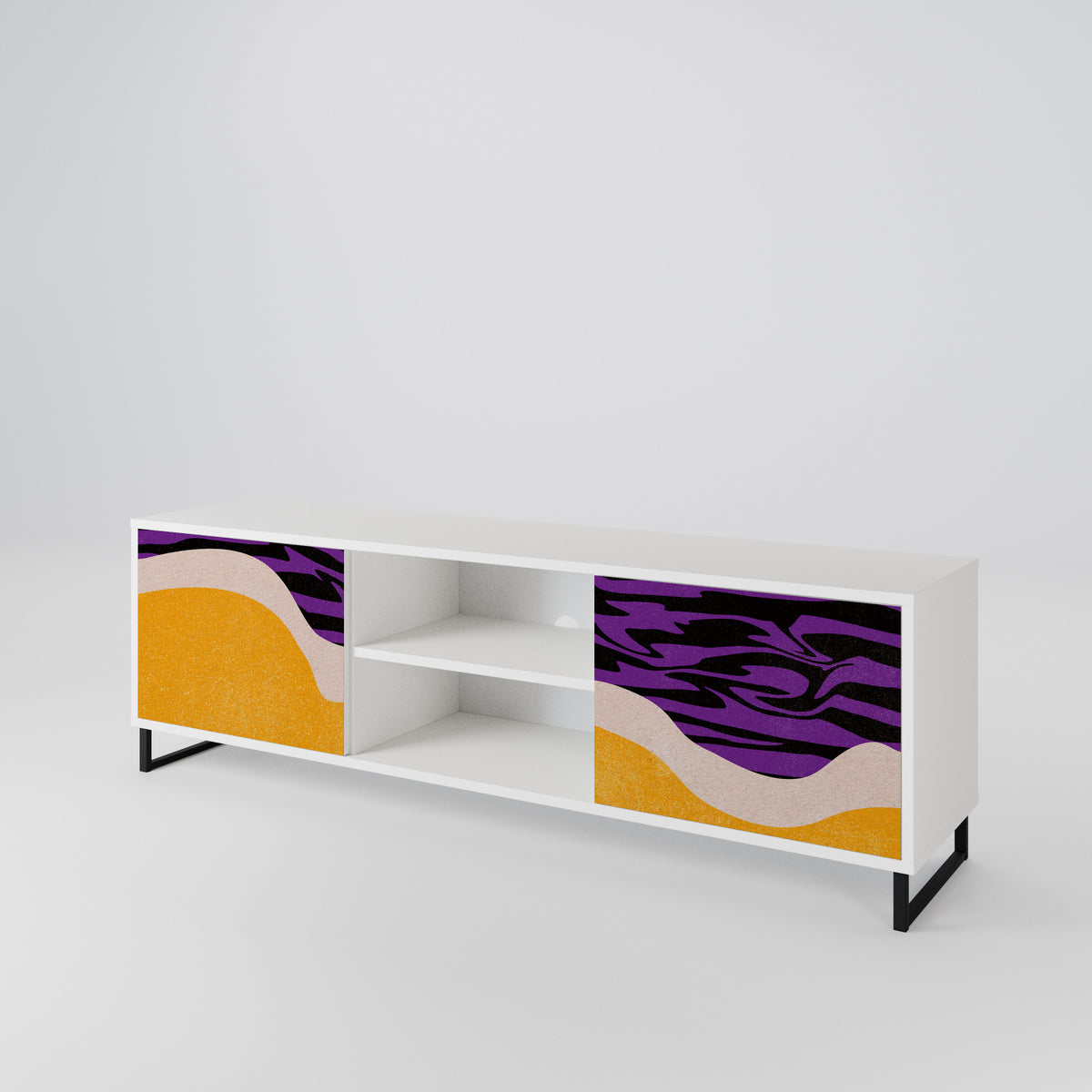 INDEPENDENT BORDER Mueble de TV de 2 Puertas