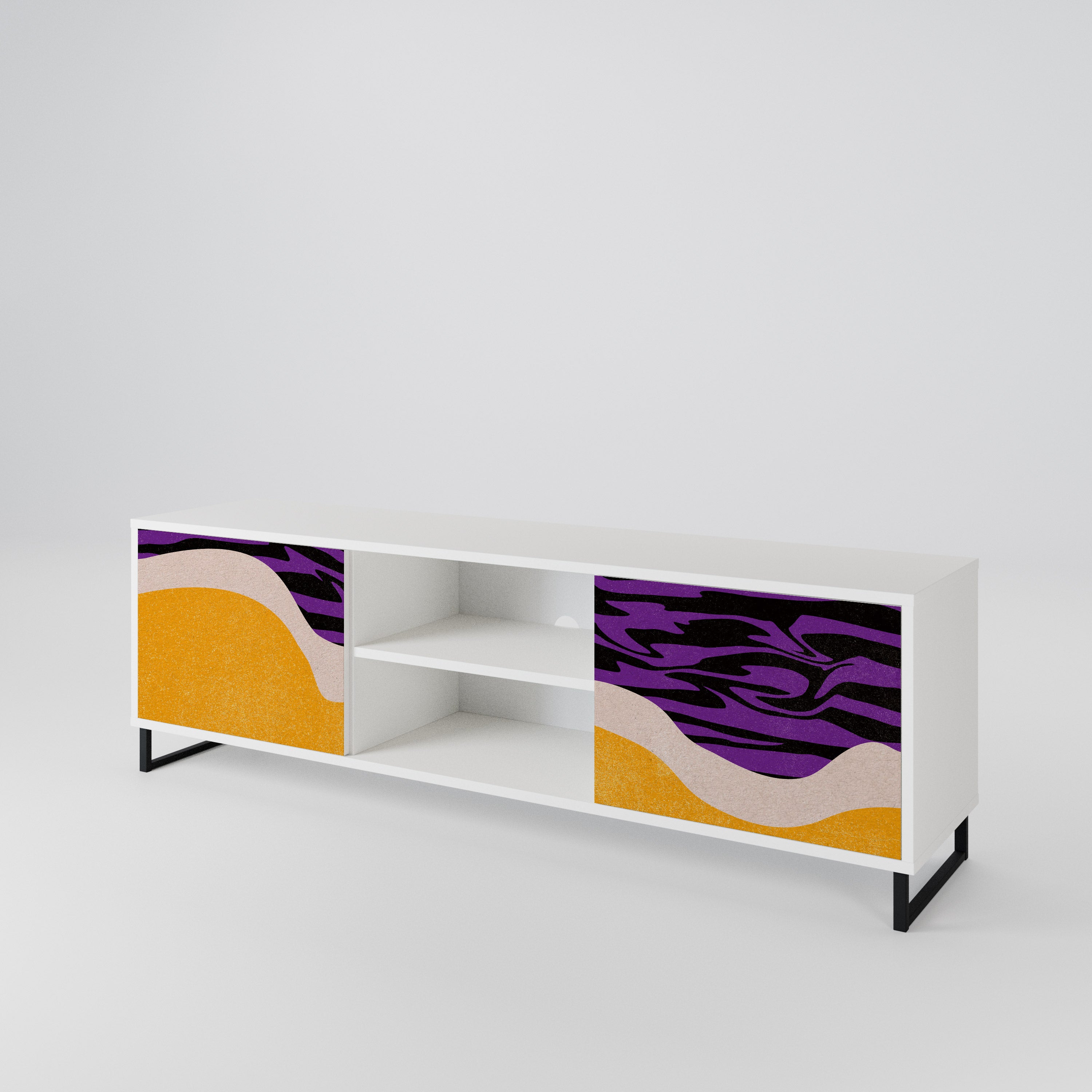 INDEPENDENT BORDER Mueble de TV de 2 Puertas