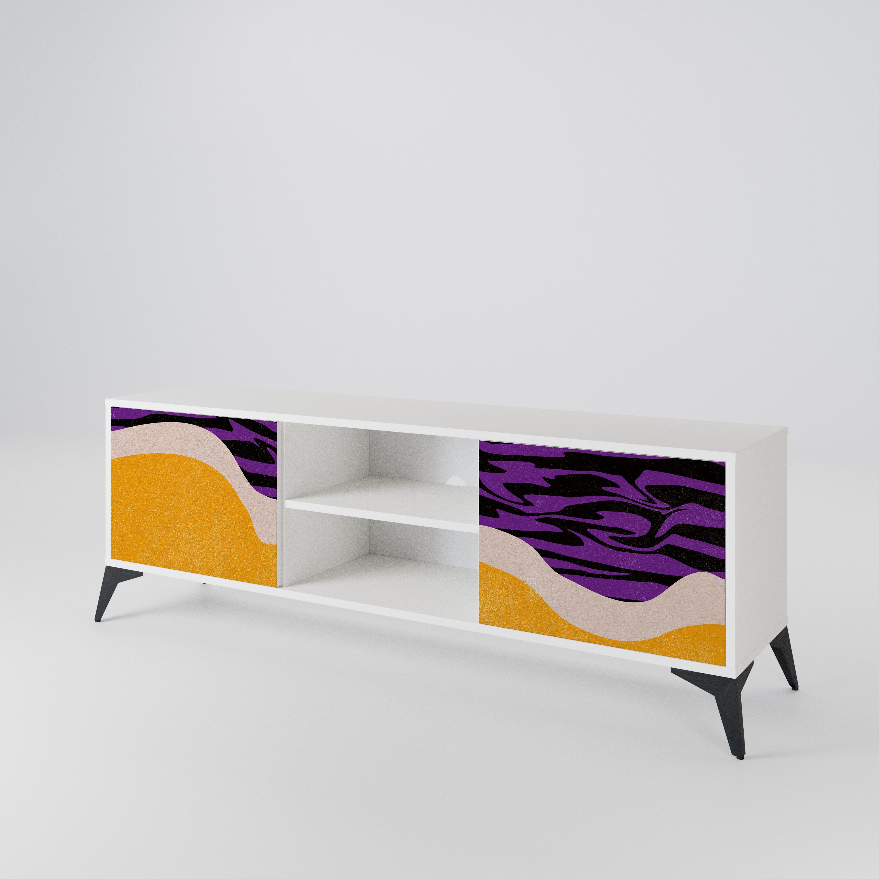 INDEPENDENT BORDER Mueble de TV de 2 Puertas