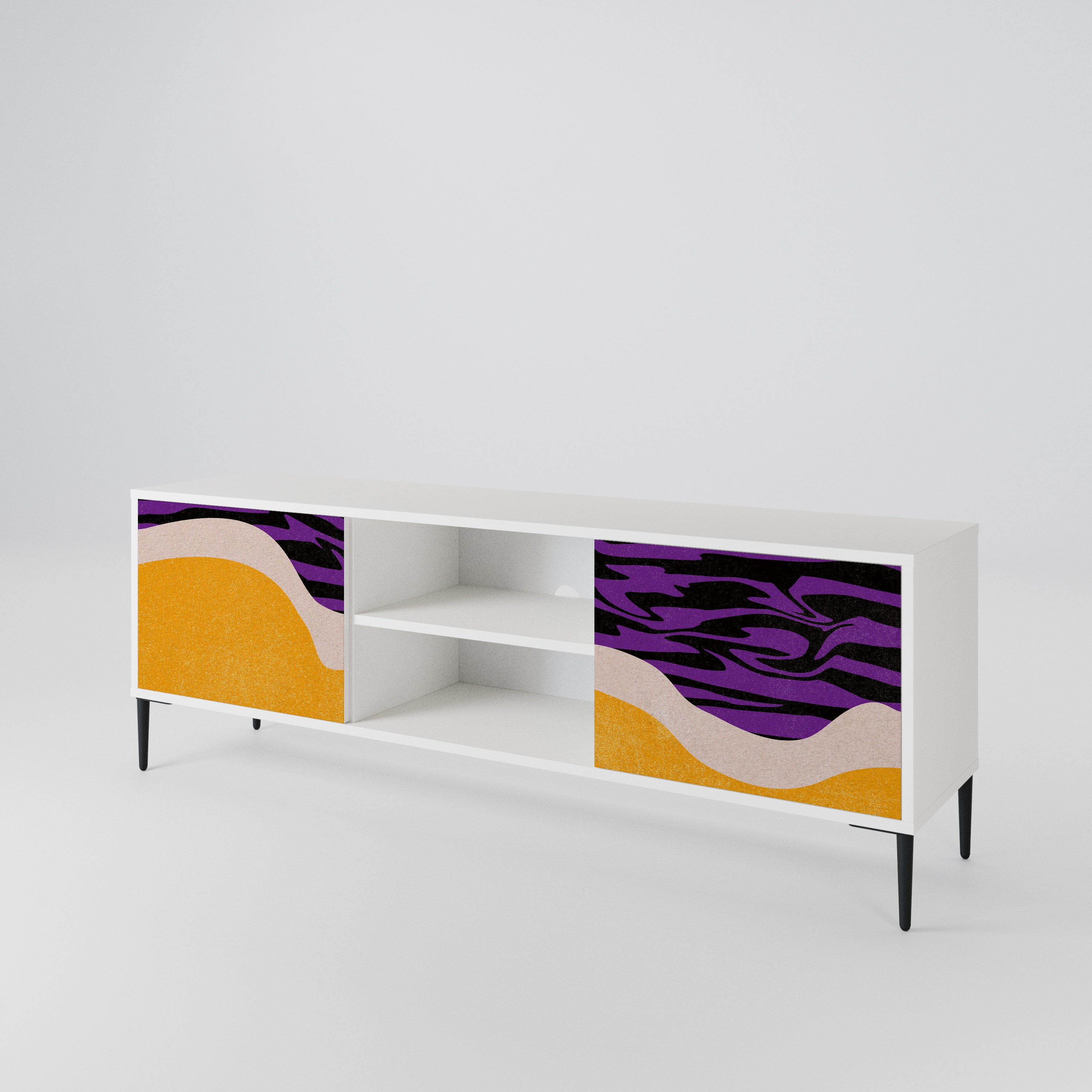 INDEPENDENT BORDER Mueble de TV de 2 Puertas