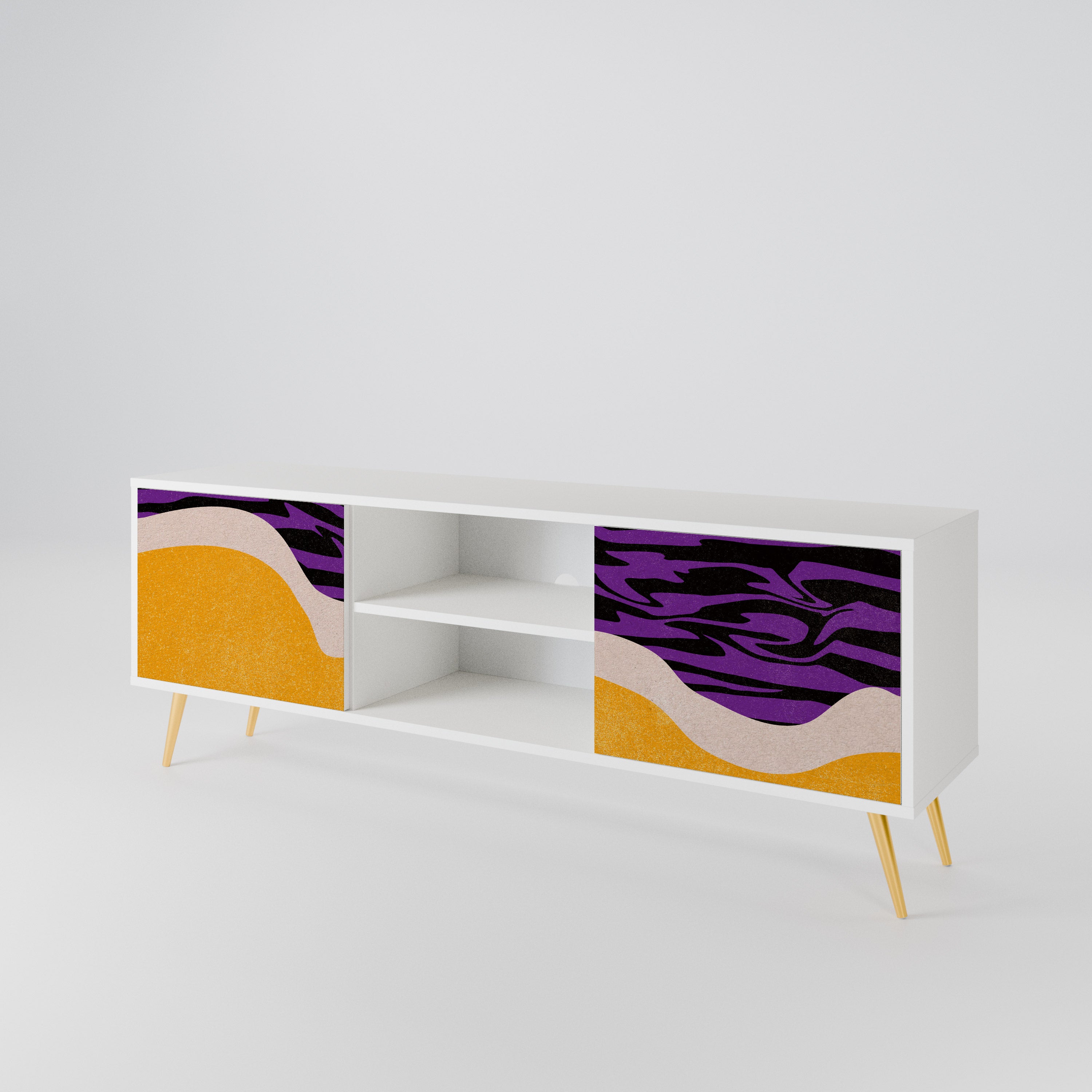 INDEPENDENT BORDER Mueble de TV de 2 Puertas