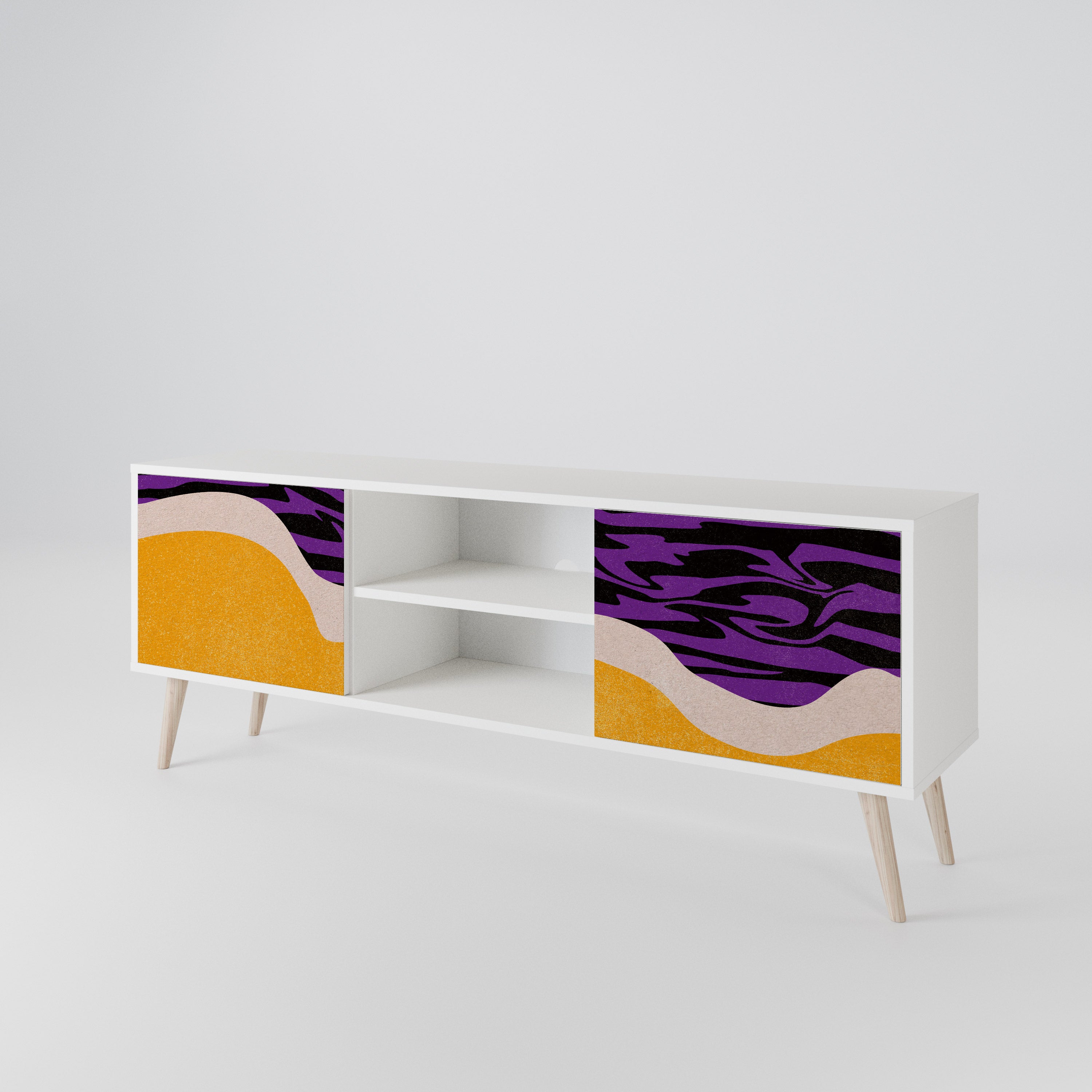 INDEPENDENT BORDER Mueble de TV de 2 Puertas