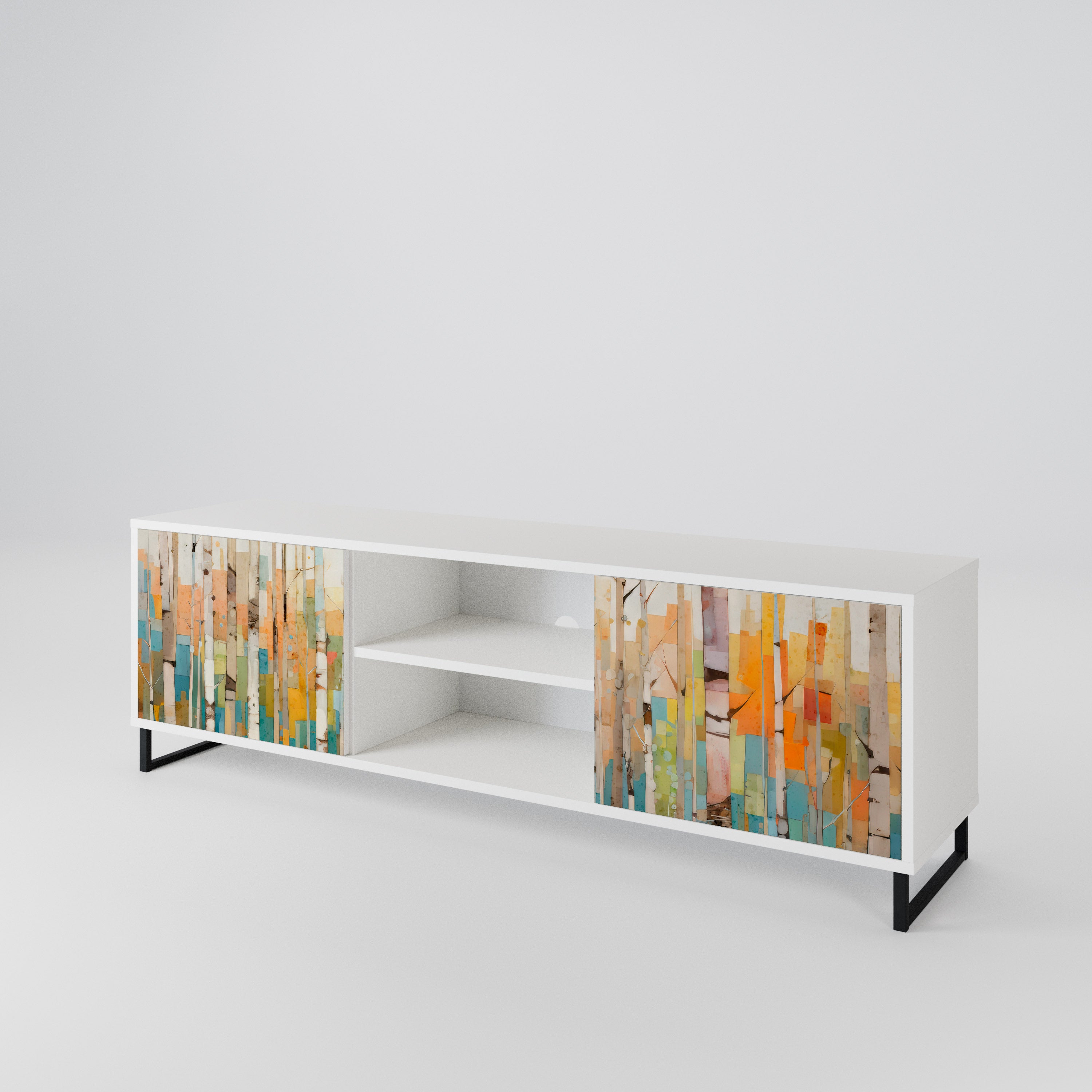BIRCH KALEIDOSCOPE Mueble de TV de 2 Puertas