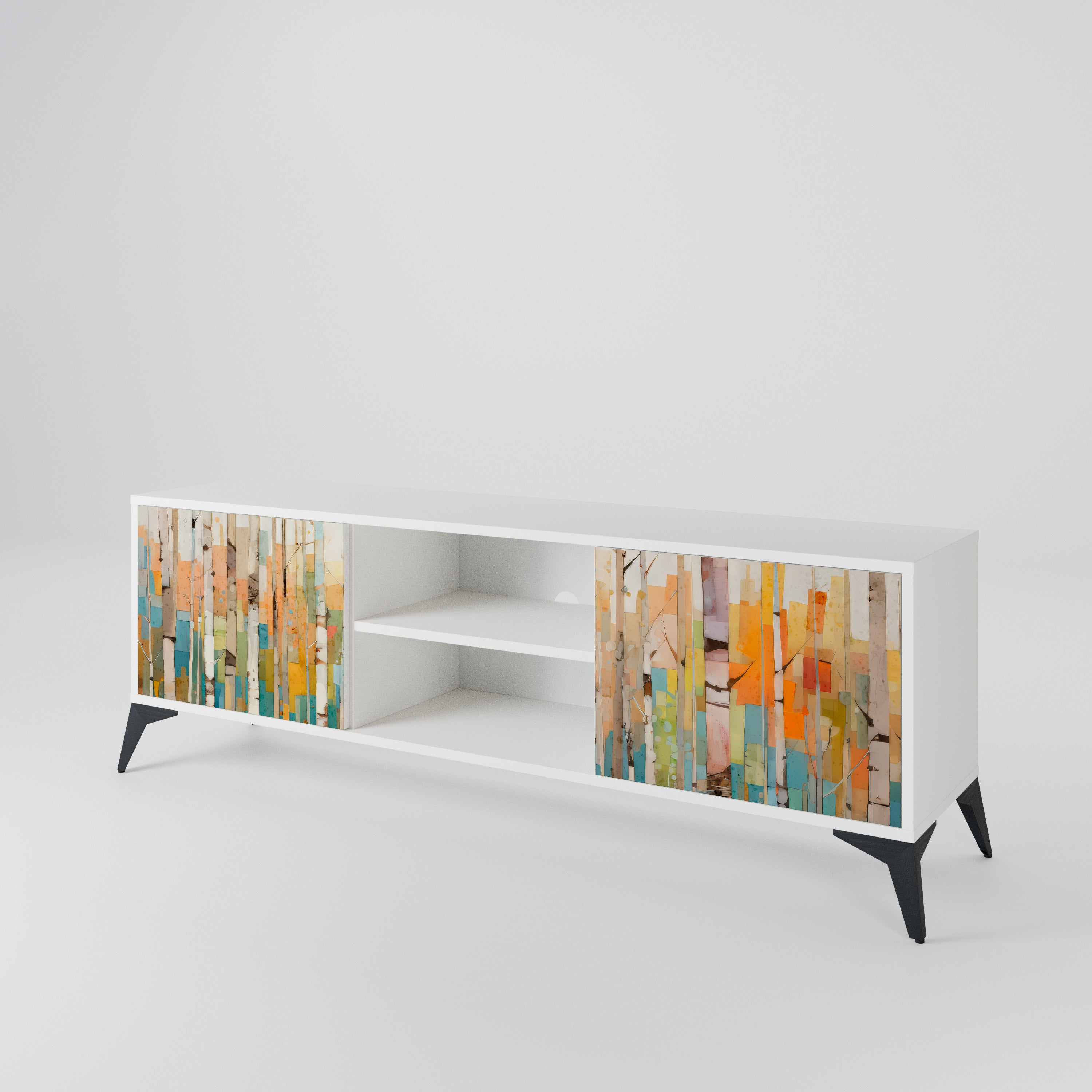 BIRCH KALEIDOSCOPE Mueble de TV de 2 Puertas