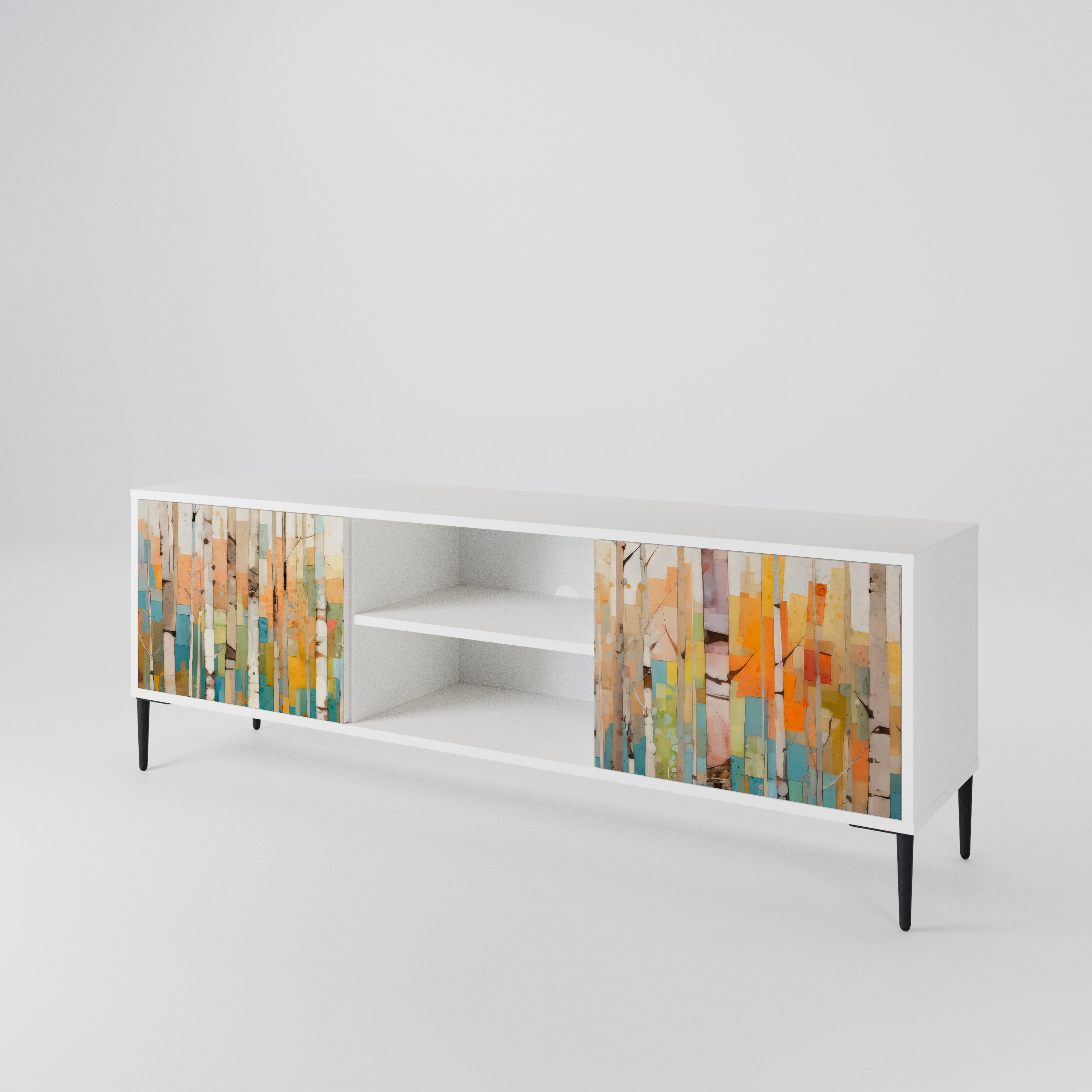 BIRCH KALEIDOSCOPE Mueble de TV de 2 Puertas