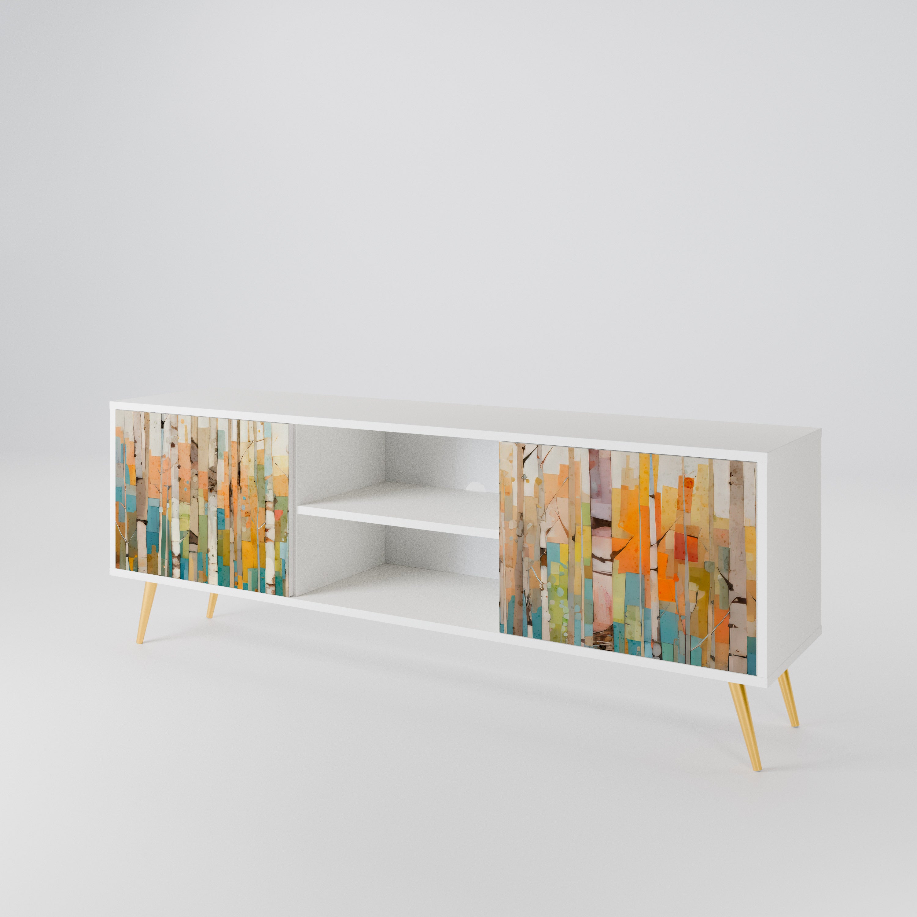 BIRCH KALEIDOSCOPE Mueble de TV de 2 Puertas