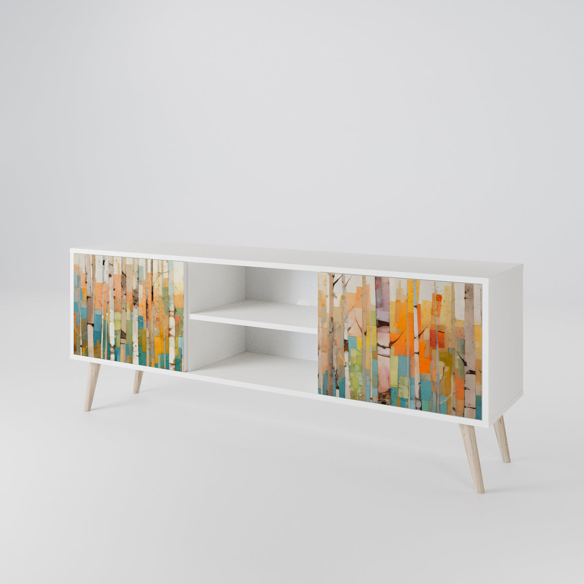 BIRCH KALEIDOSCOPE Mueble de TV de 2 Puertas