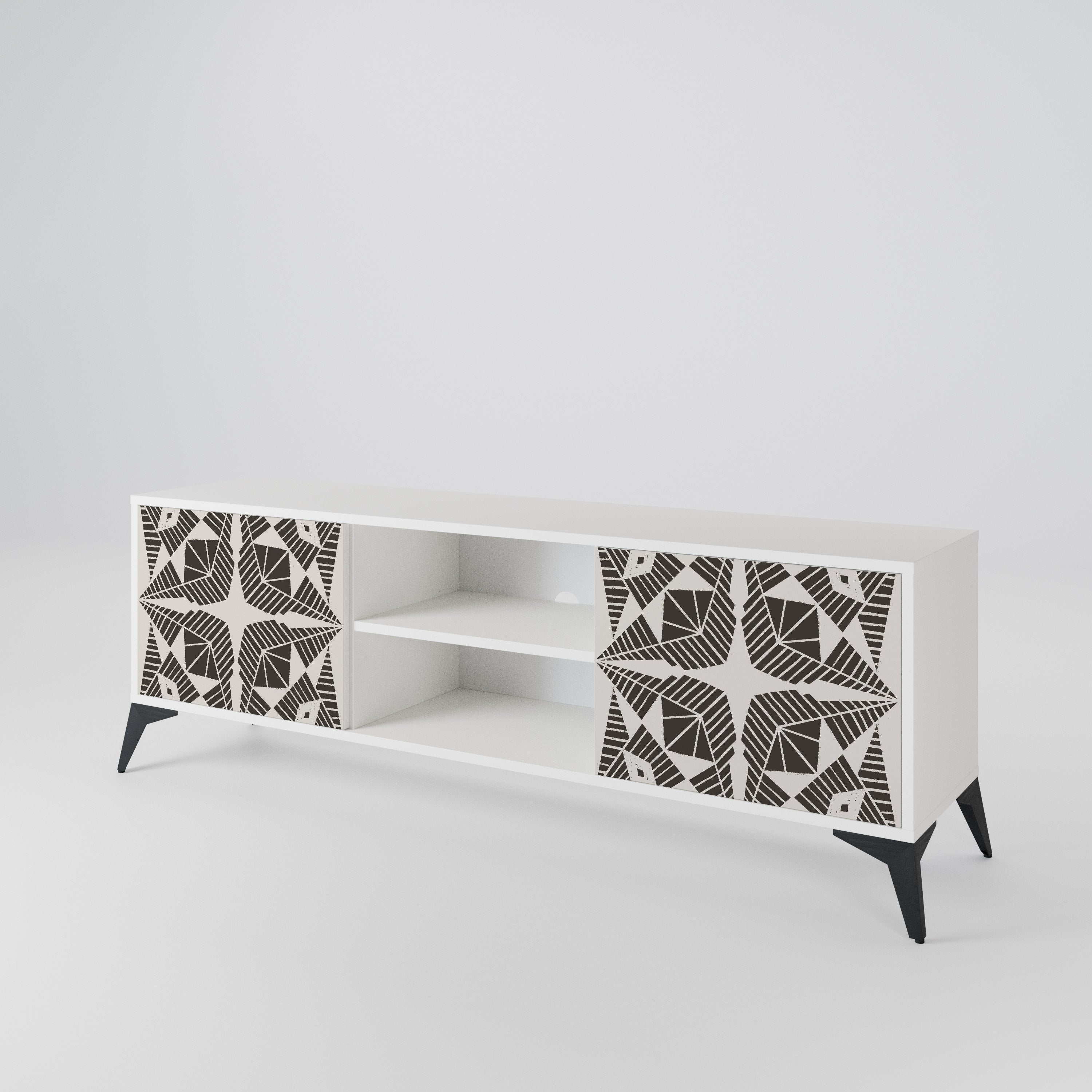 MONOCHROME NEXUS Mueble de TV de 2 Puertas