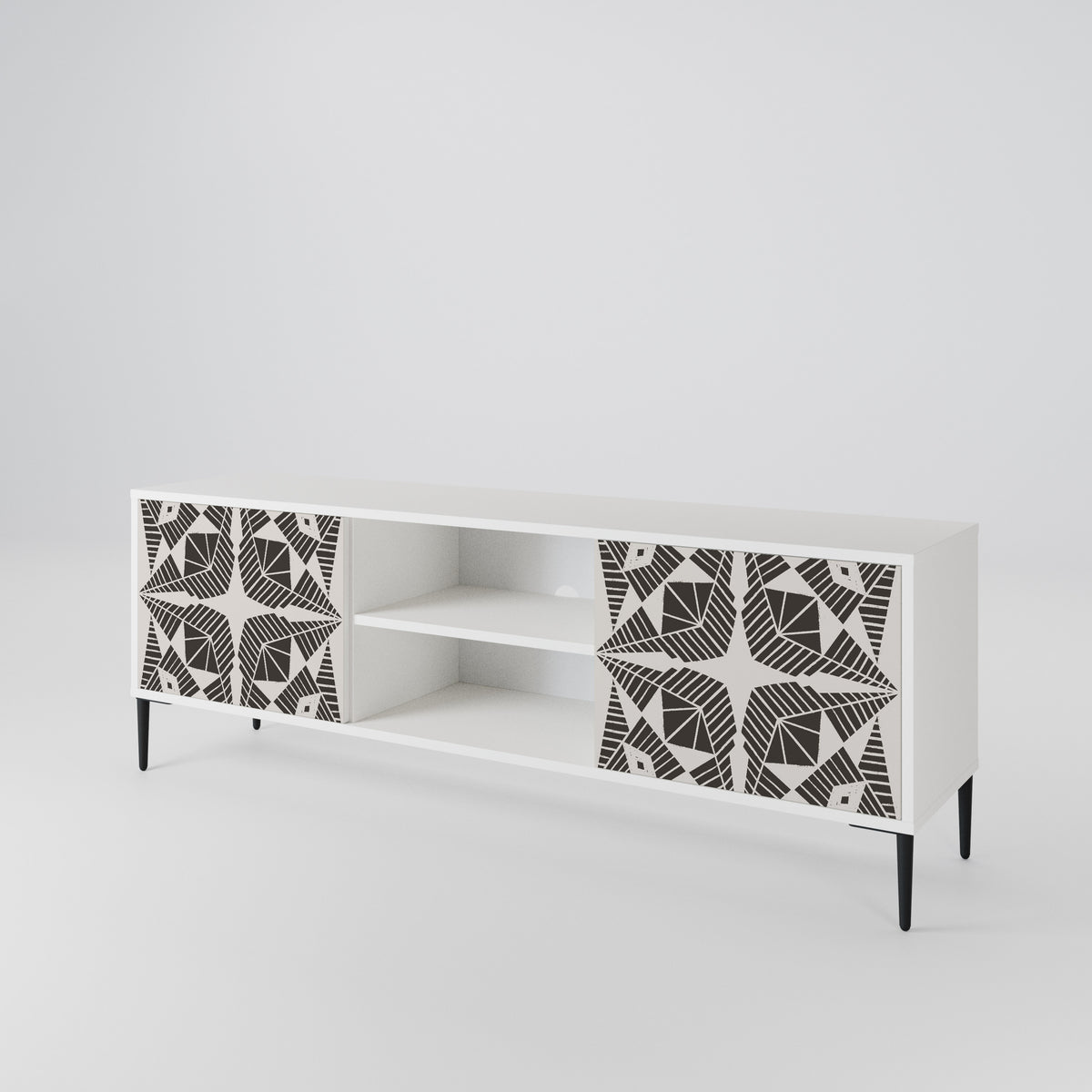MONOCHROME NEXUS Mueble de TV de 2 Puertas