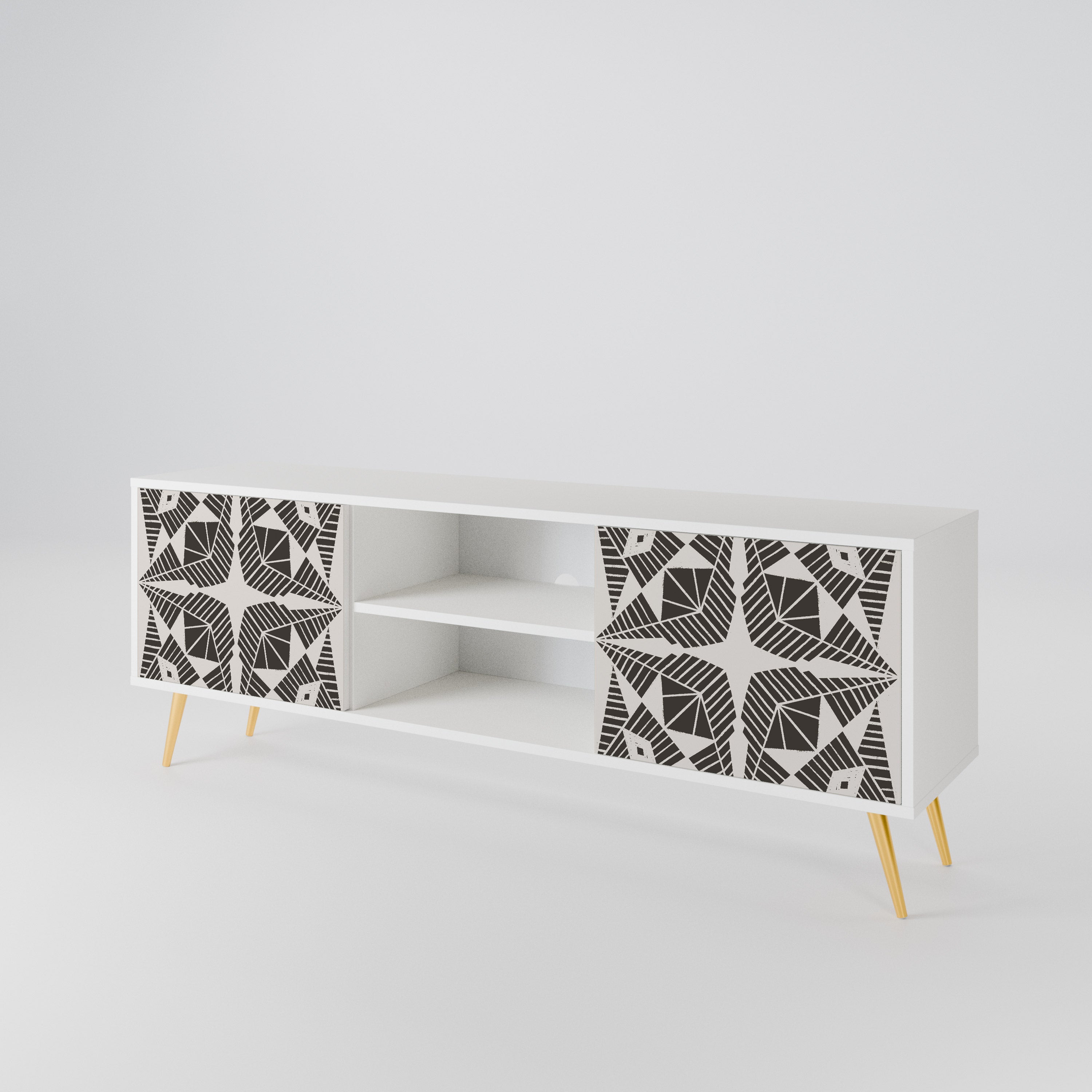 MONOCHROME NEXUS Mueble de TV de 2 Puertas