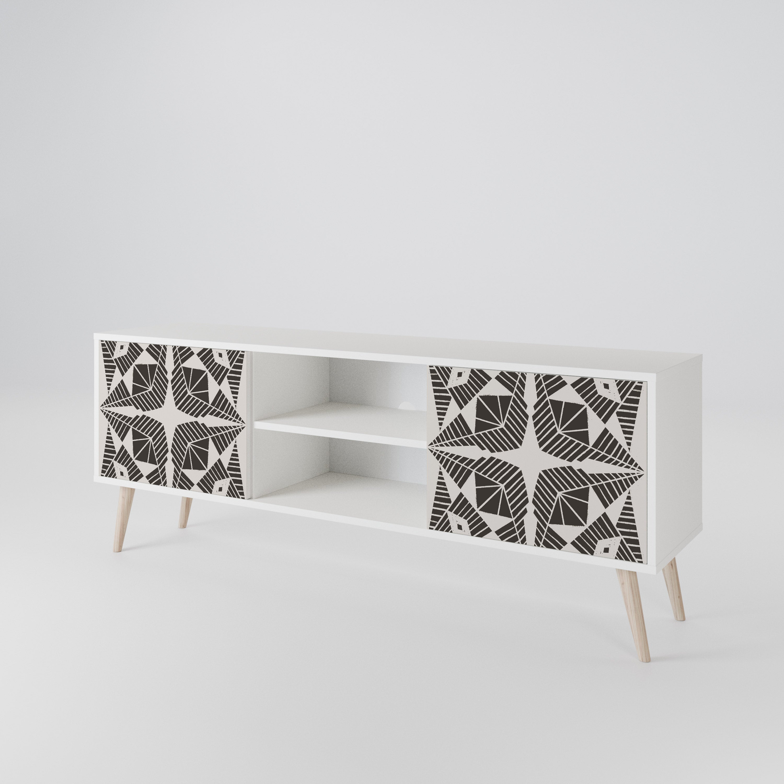 MONOCHROME NEXUS Mueble de TV de 2 Puertas