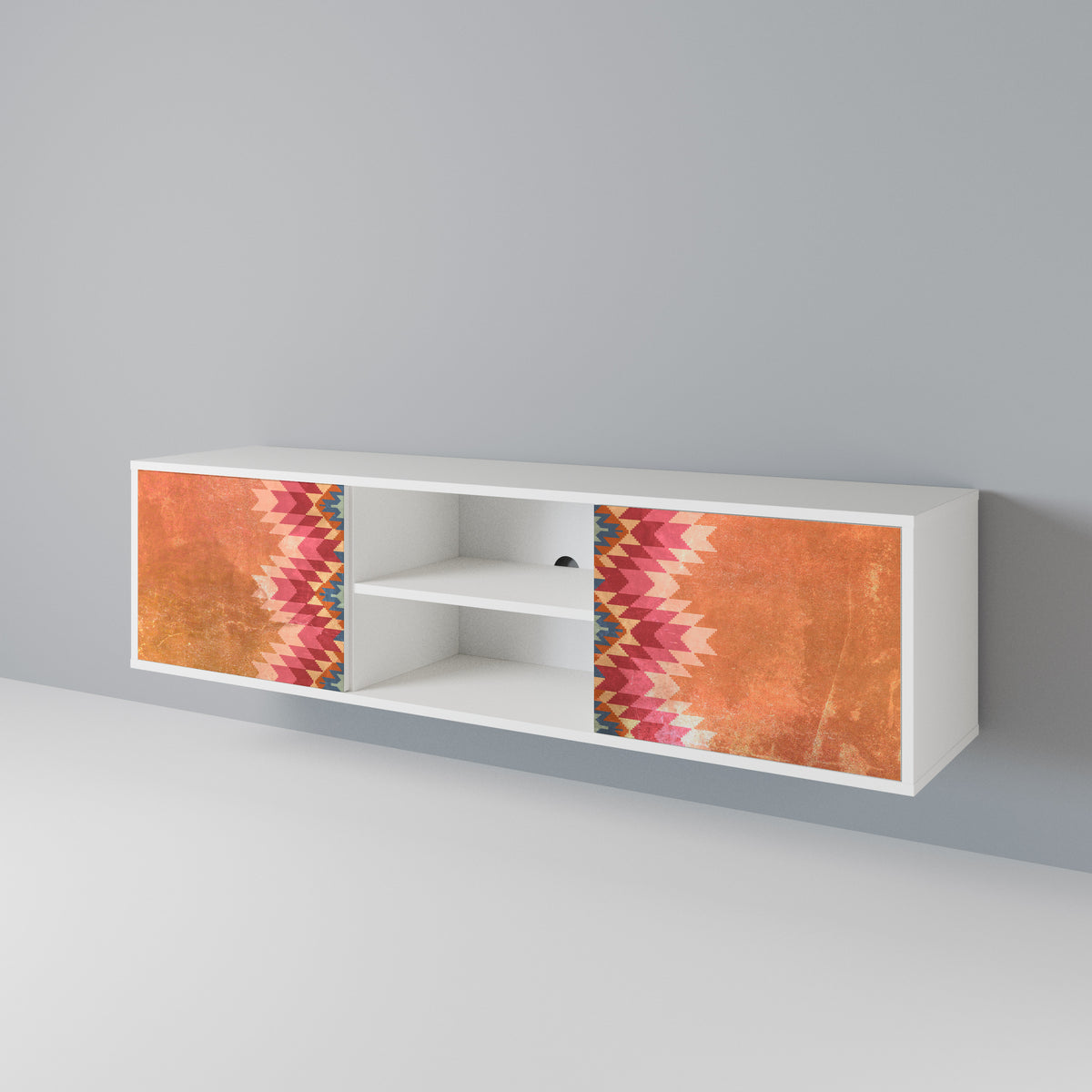 INDIAN FOLK Mueble de TV de 2 Puertas