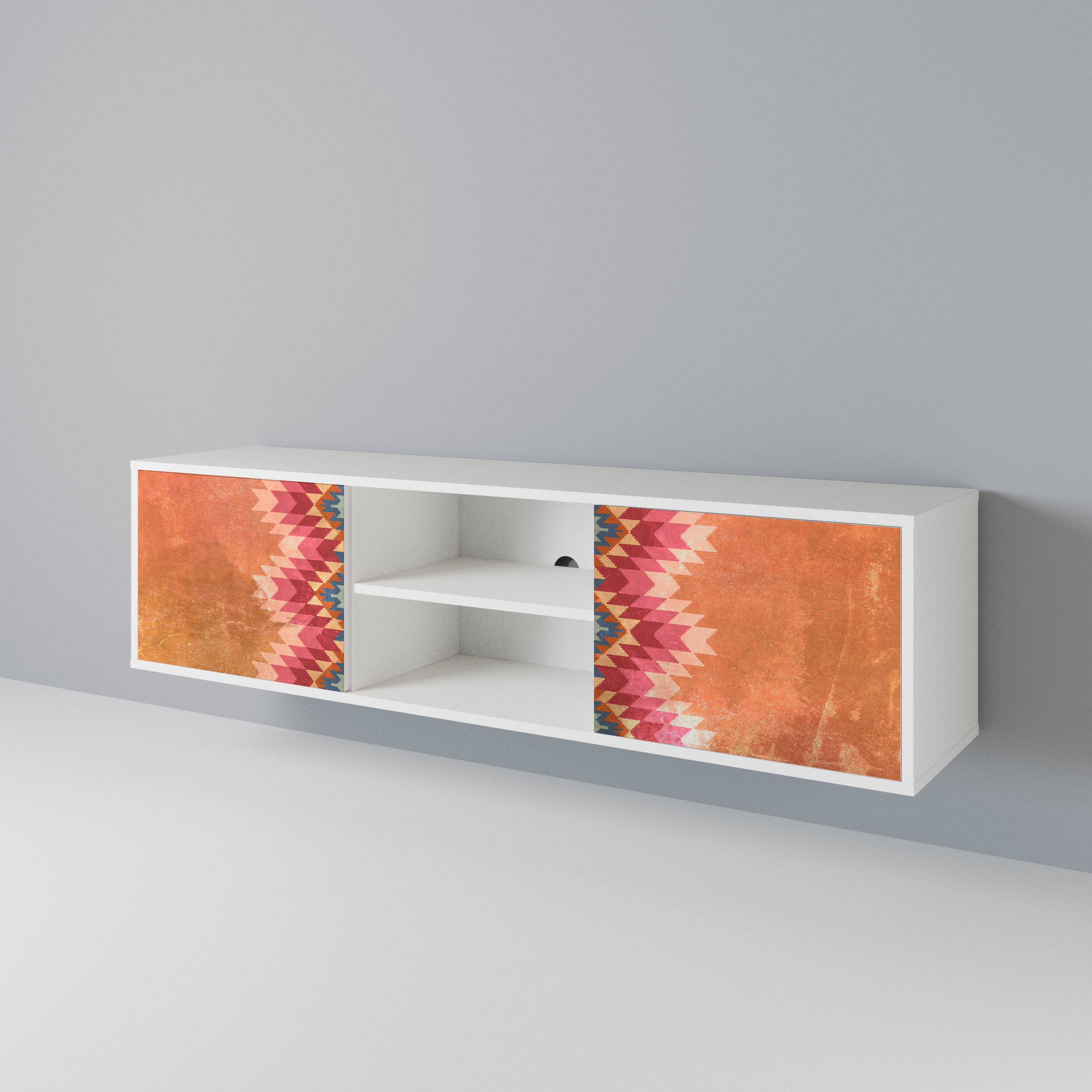 INDIAN FOLK Mueble de TV de 2 Puertas