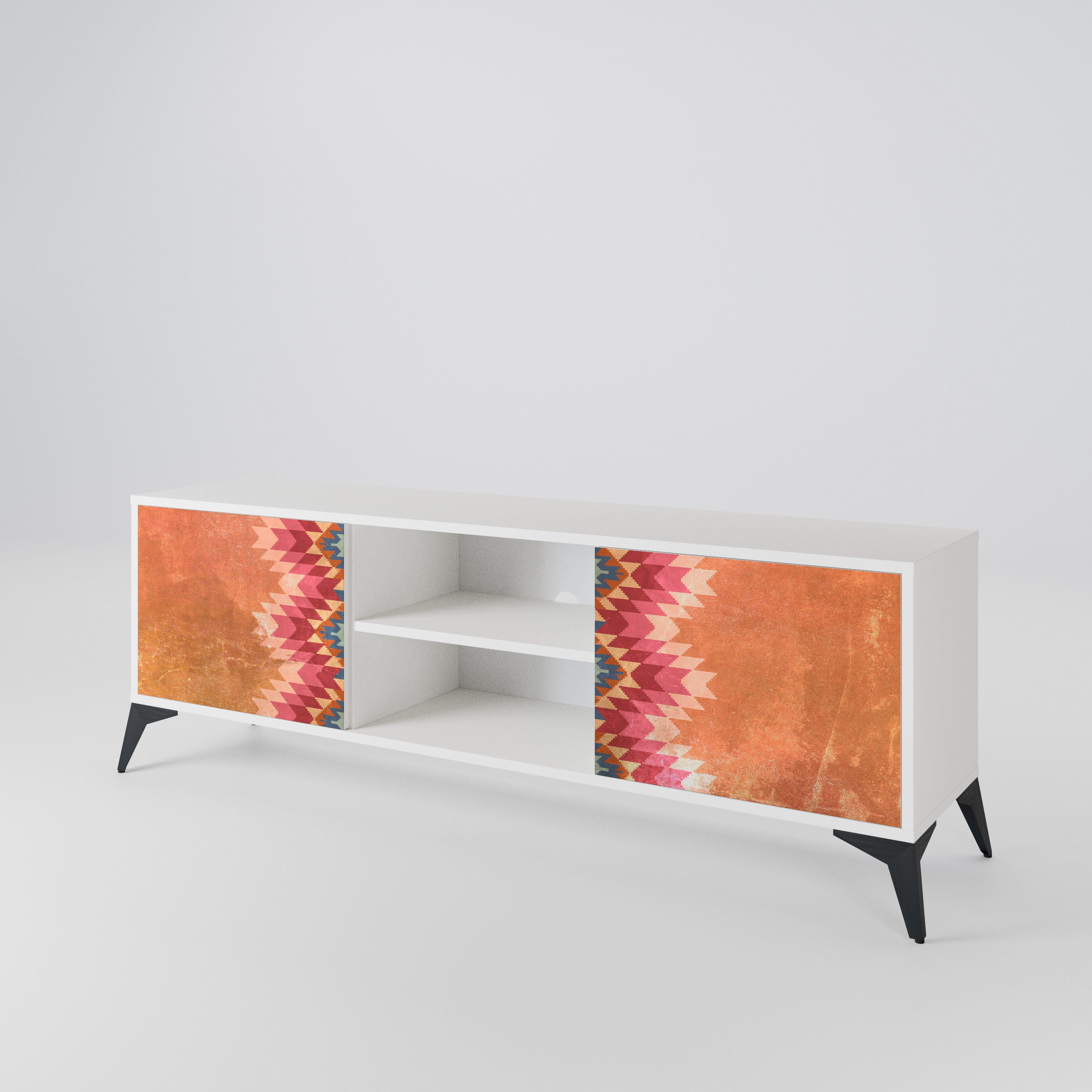 INDIAN FOLK Mueble de TV de 2 Puertas