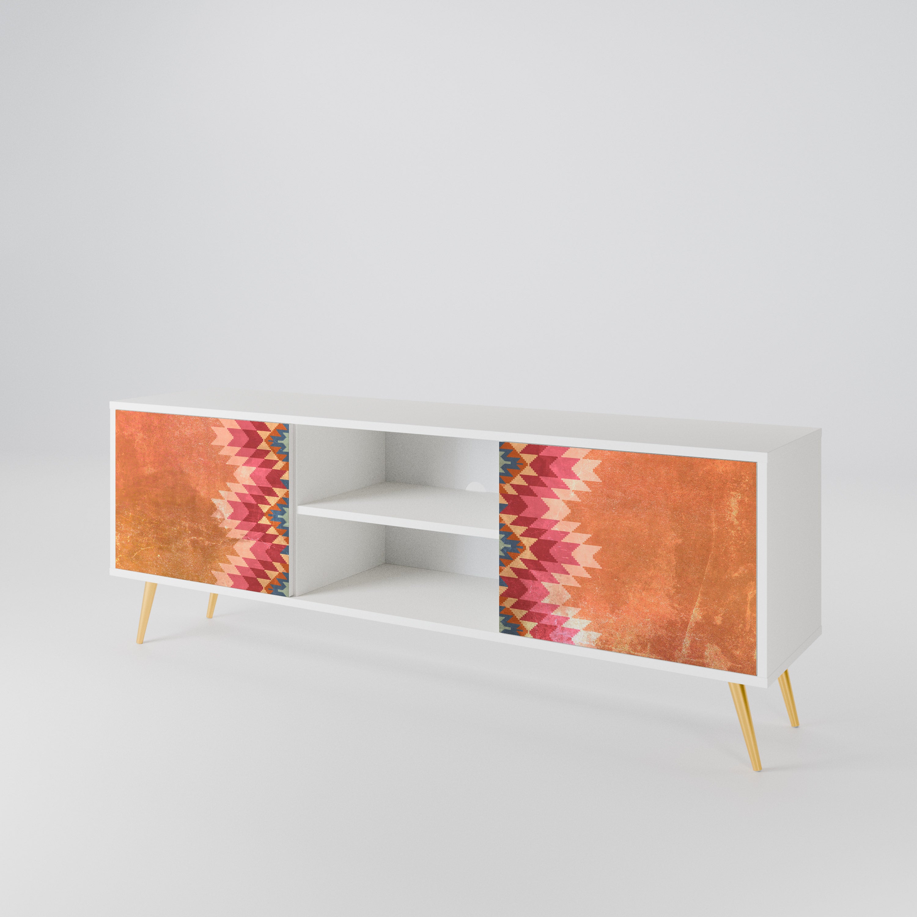 INDIAN FOLK Mueble de TV de 2 Puertas