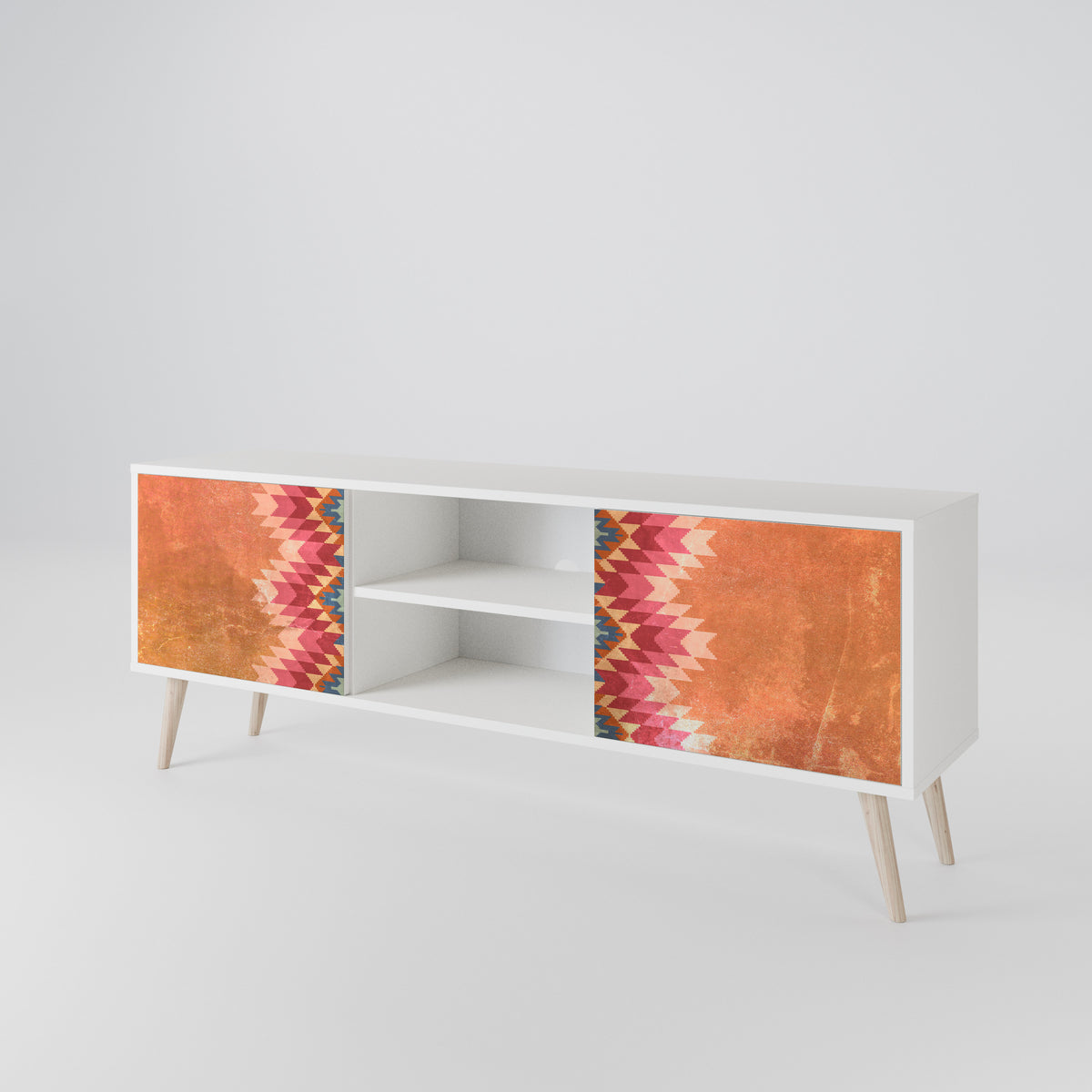 INDIAN FOLK Mueble de TV de 2 Puertas