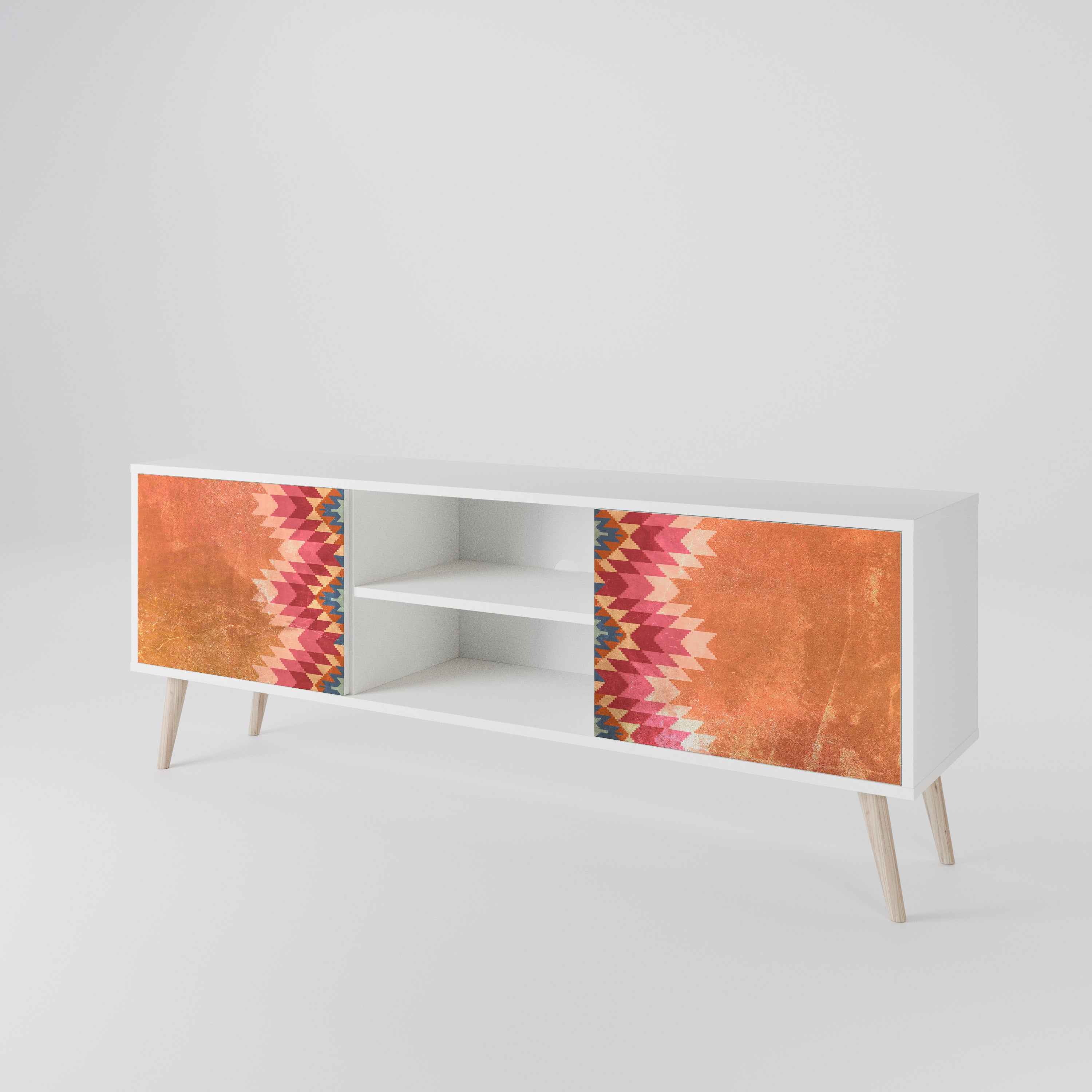 INDIAN FOLK Mueble de TV de 2 Puertas