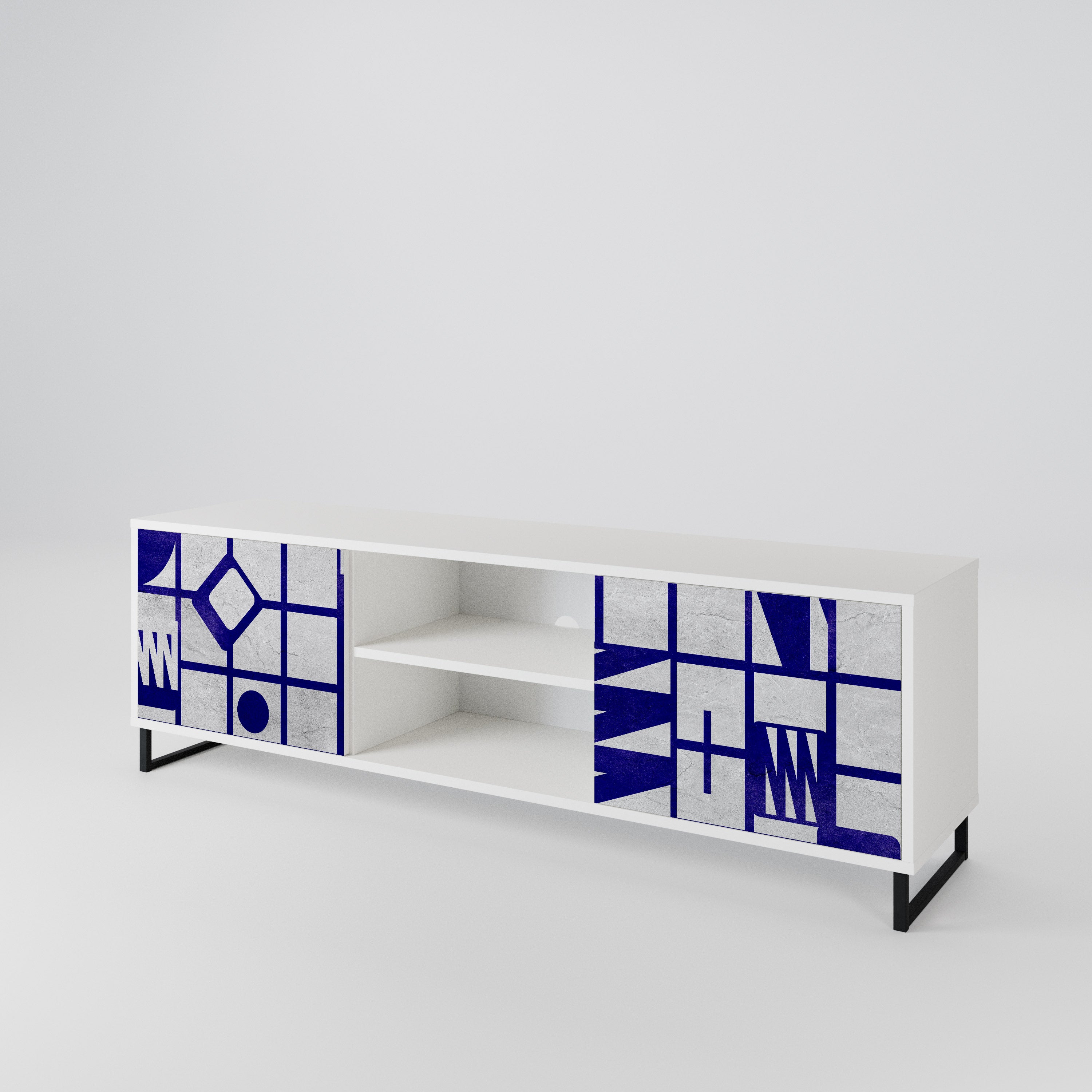 THE RIGHT PLACES Mueble de TV de 2 Puertas