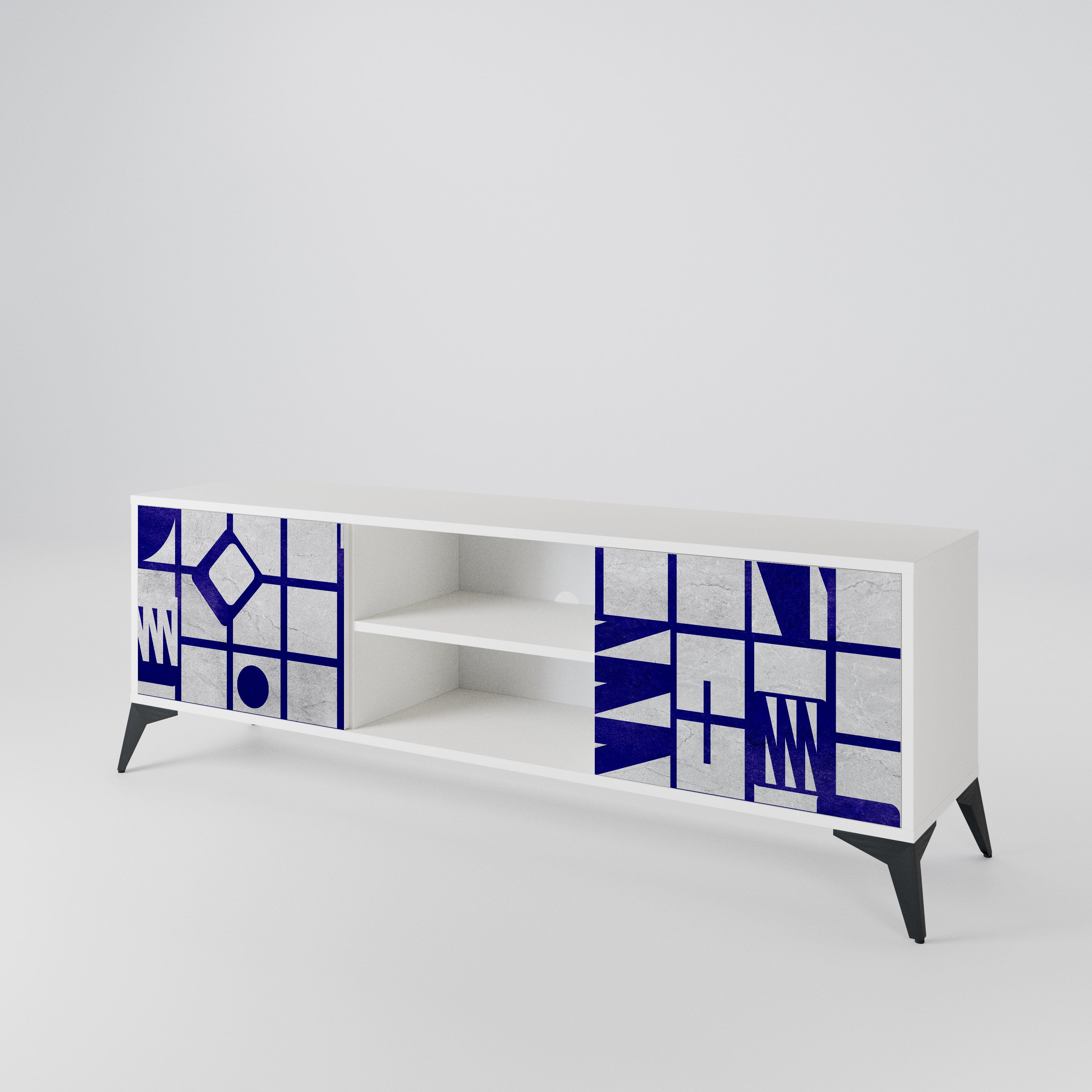 THE RIGHT PLACES Mueble de TV de 2 Puertas