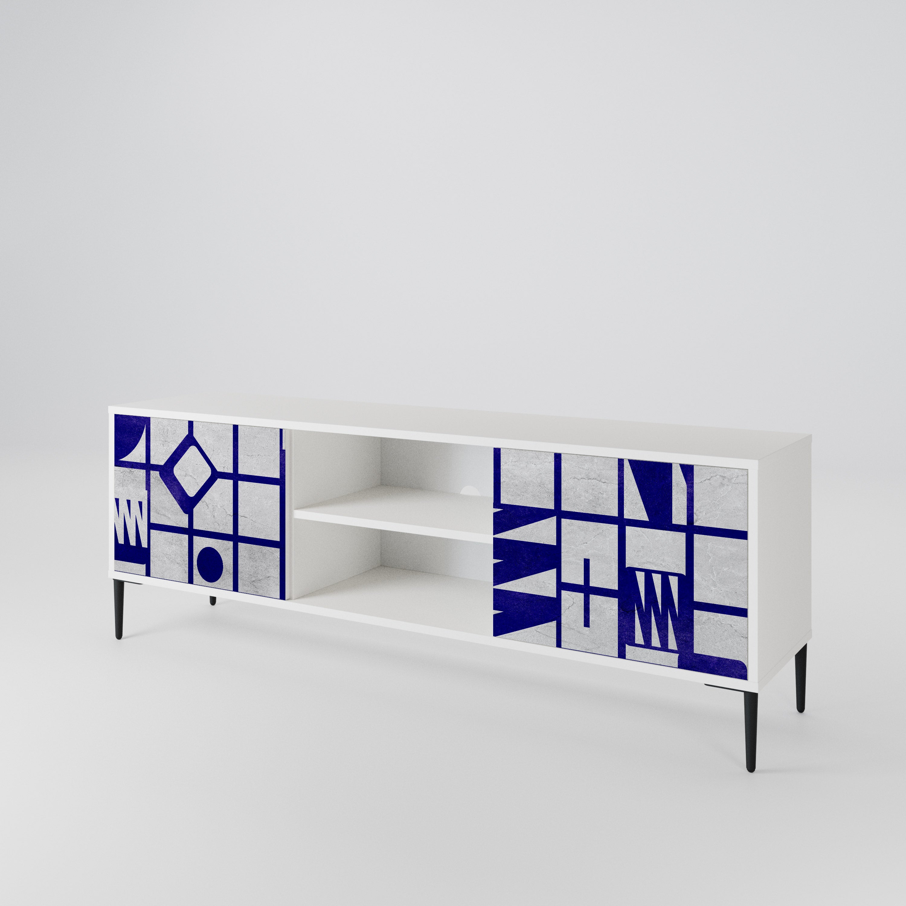THE RIGHT PLACES Mueble de TV de 2 Puertas