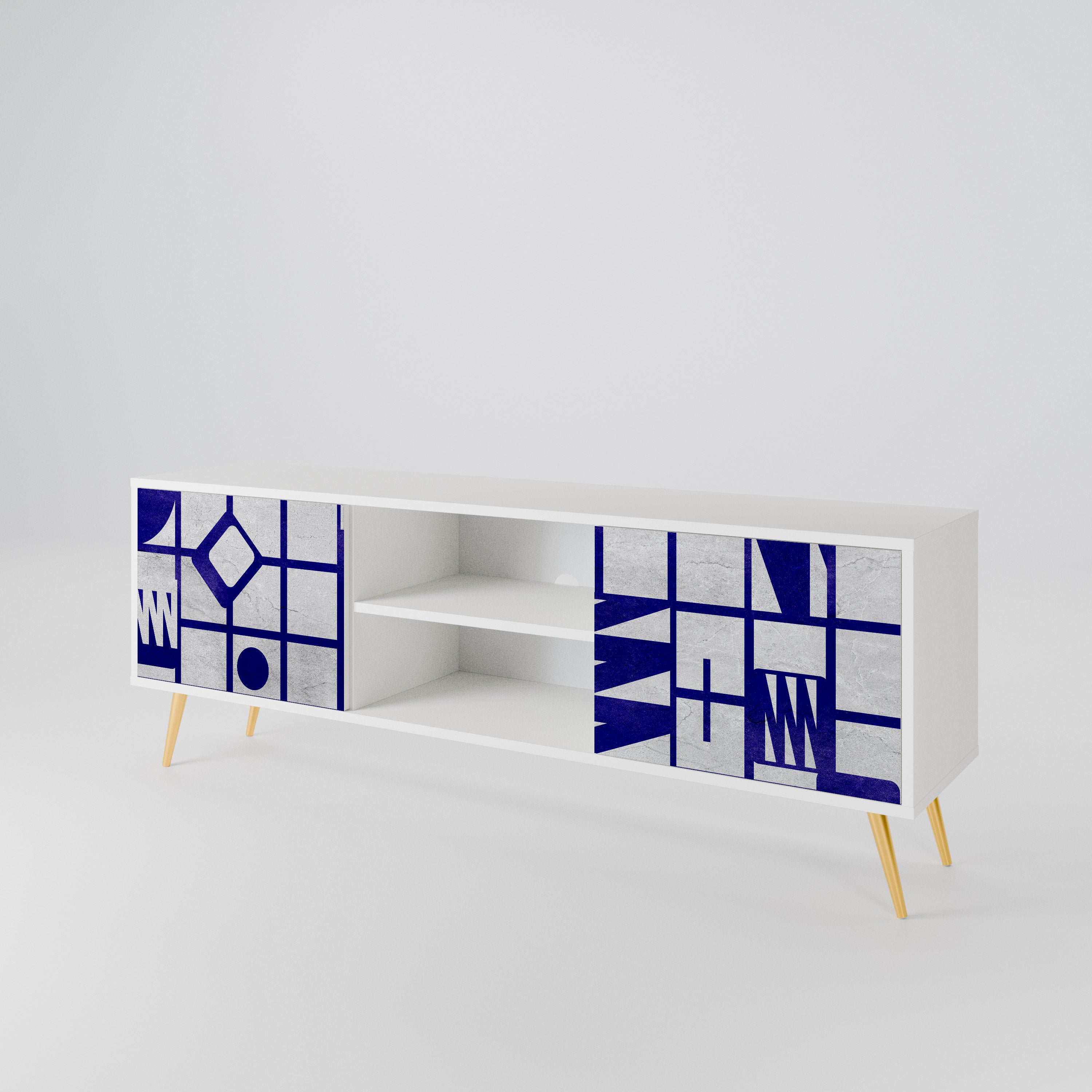 THE RIGHT PLACES Mueble de TV de 2 Puertas